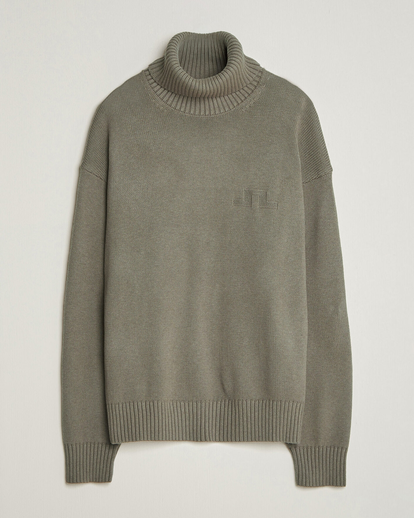 Men | Sweaters & Knitwear | J.Lindeberg | Eddy Wool/Cotton Knitted Turtleneck Brindle