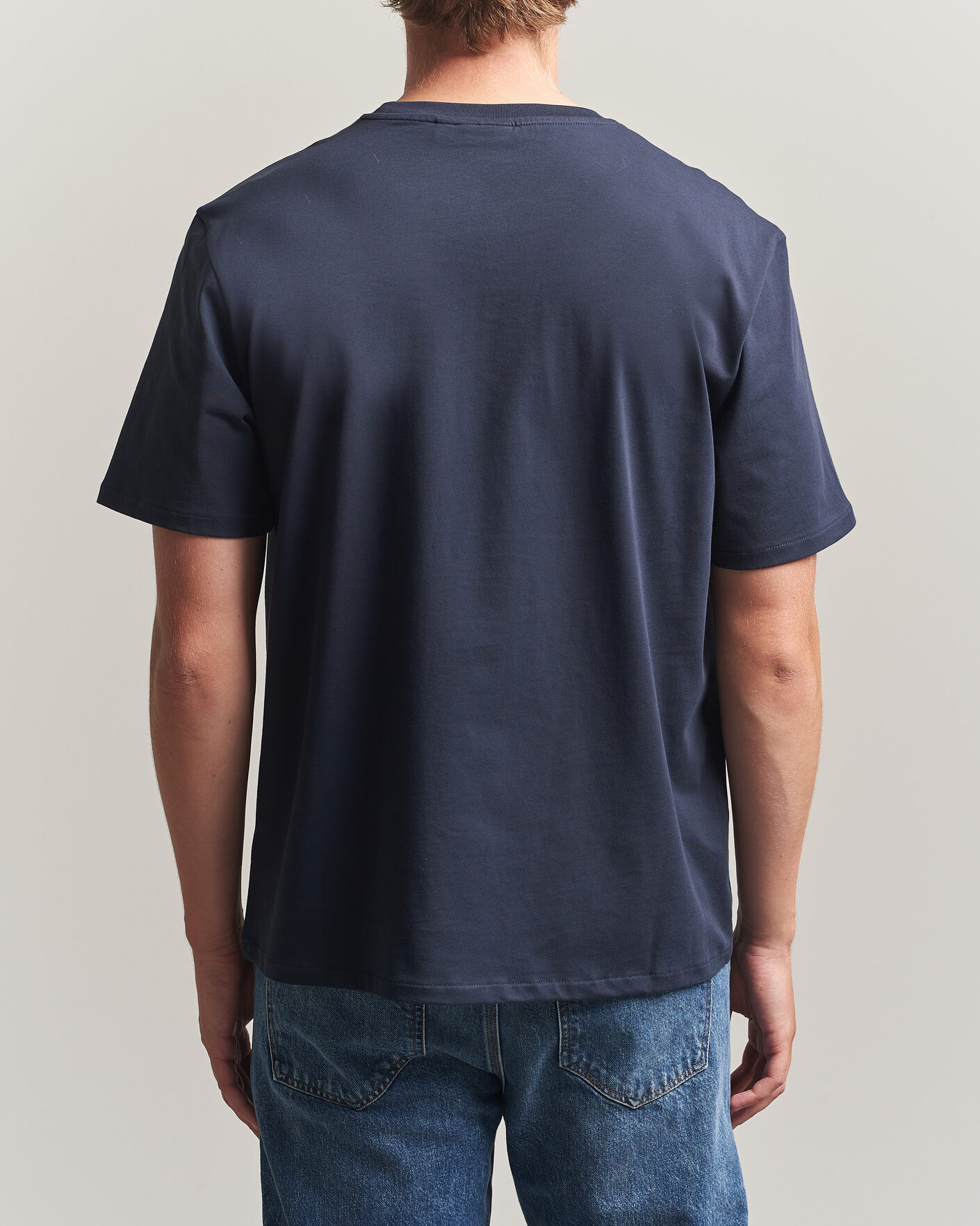 Men | T-Shirts | J.Lindeberg | Alpha Crew Neck T-Shirt JL Navy