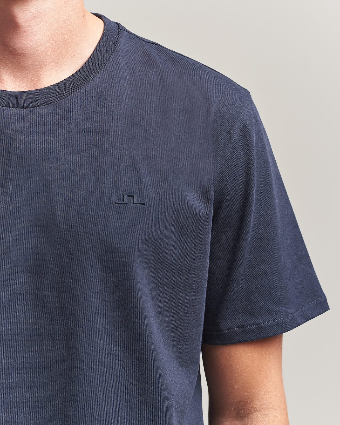Men | T-Shirts | J.Lindeberg | Alpha Crew Neck T-Shirt JL Navy
