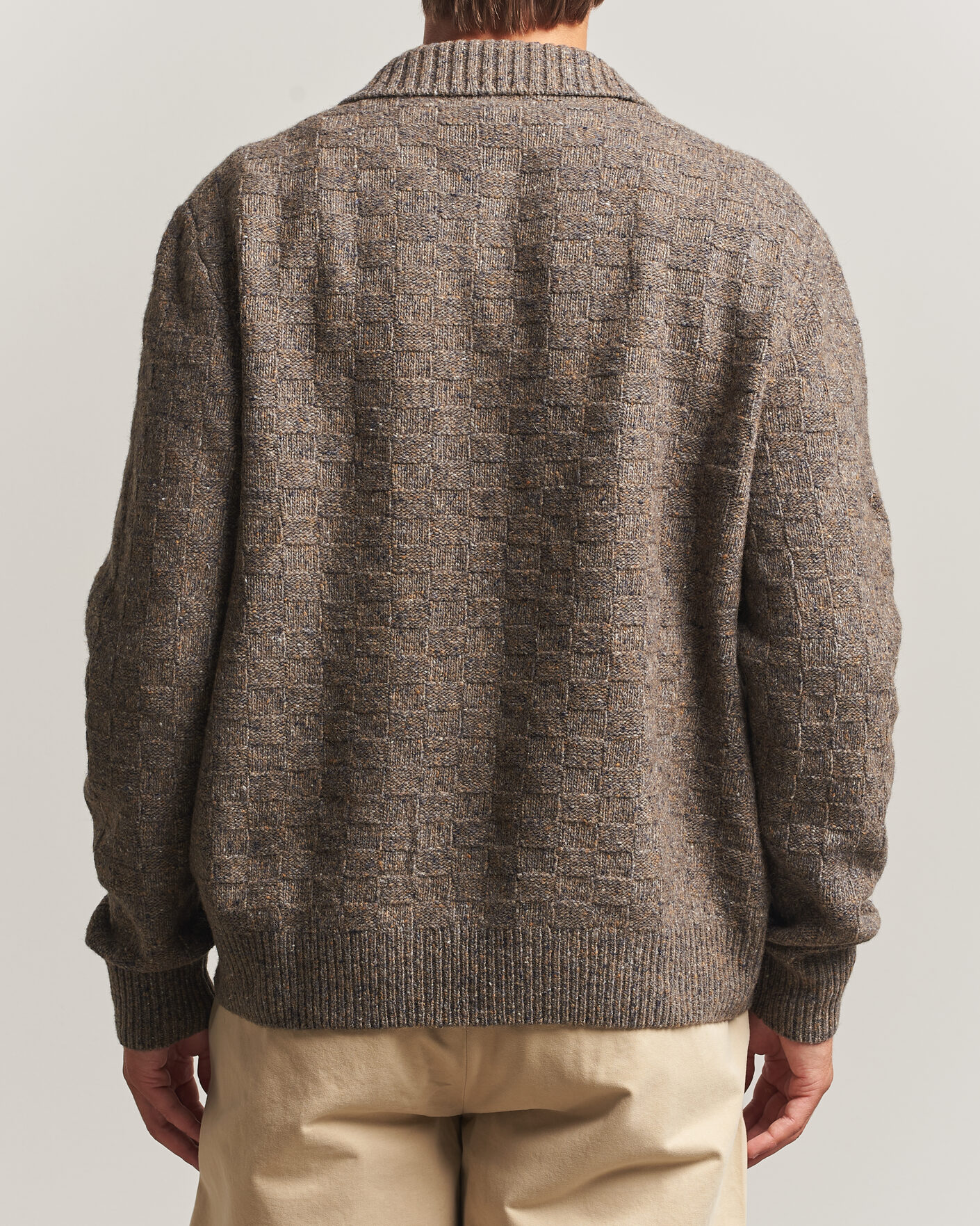 Men | Sweaters & Knitwear | Forét | Area Wool Cardigan Jacket Taupe