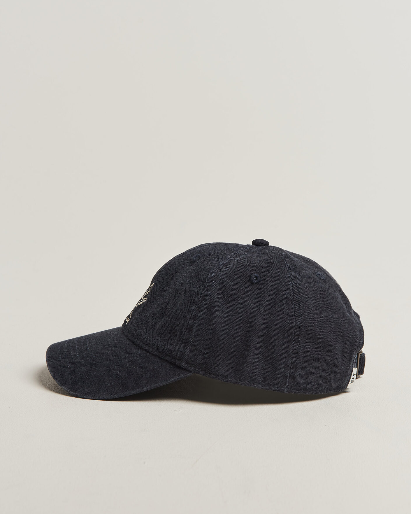 Men | Hats & Caps | Forét | Bird Washed Herringbone Cap Navy