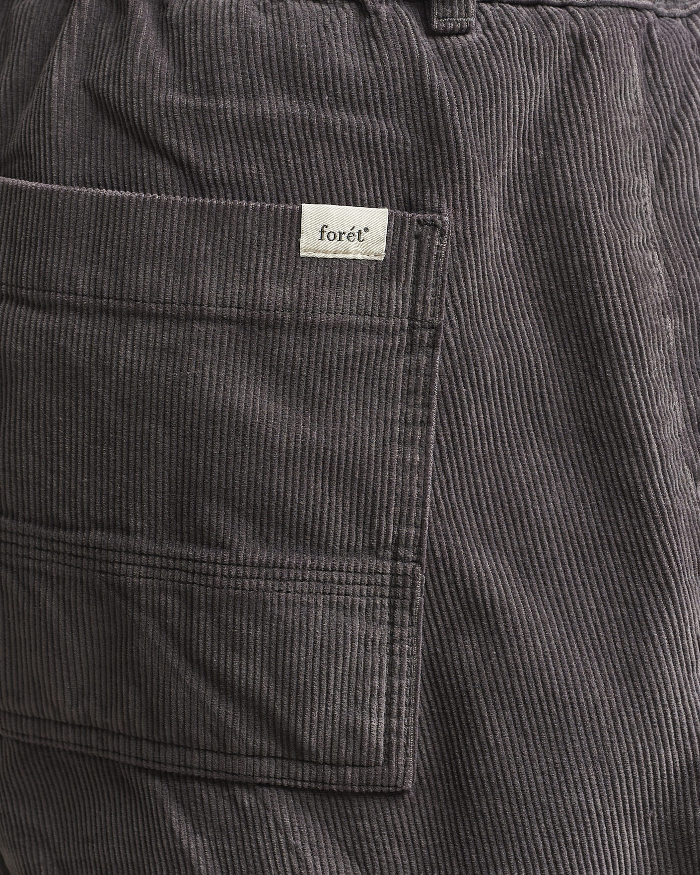 Men | Trousers | Forét | Clay Corduroy Pants Grey