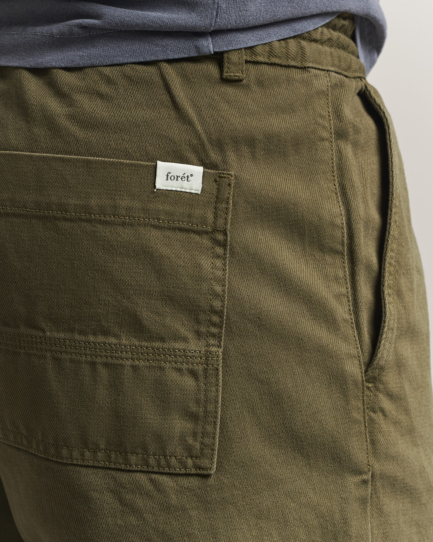Men | Trousers | Forét | Clay Twill Pants Army