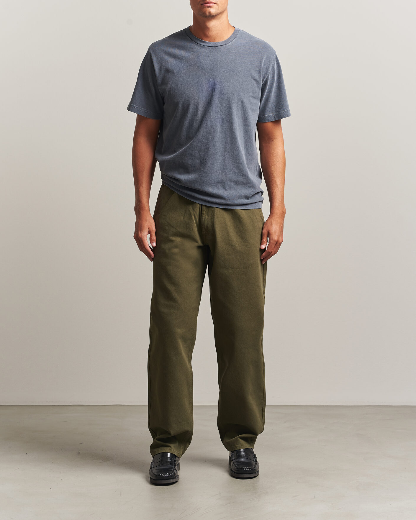 Men | T-Shirts | Forét | Clover T-Shirt Navy