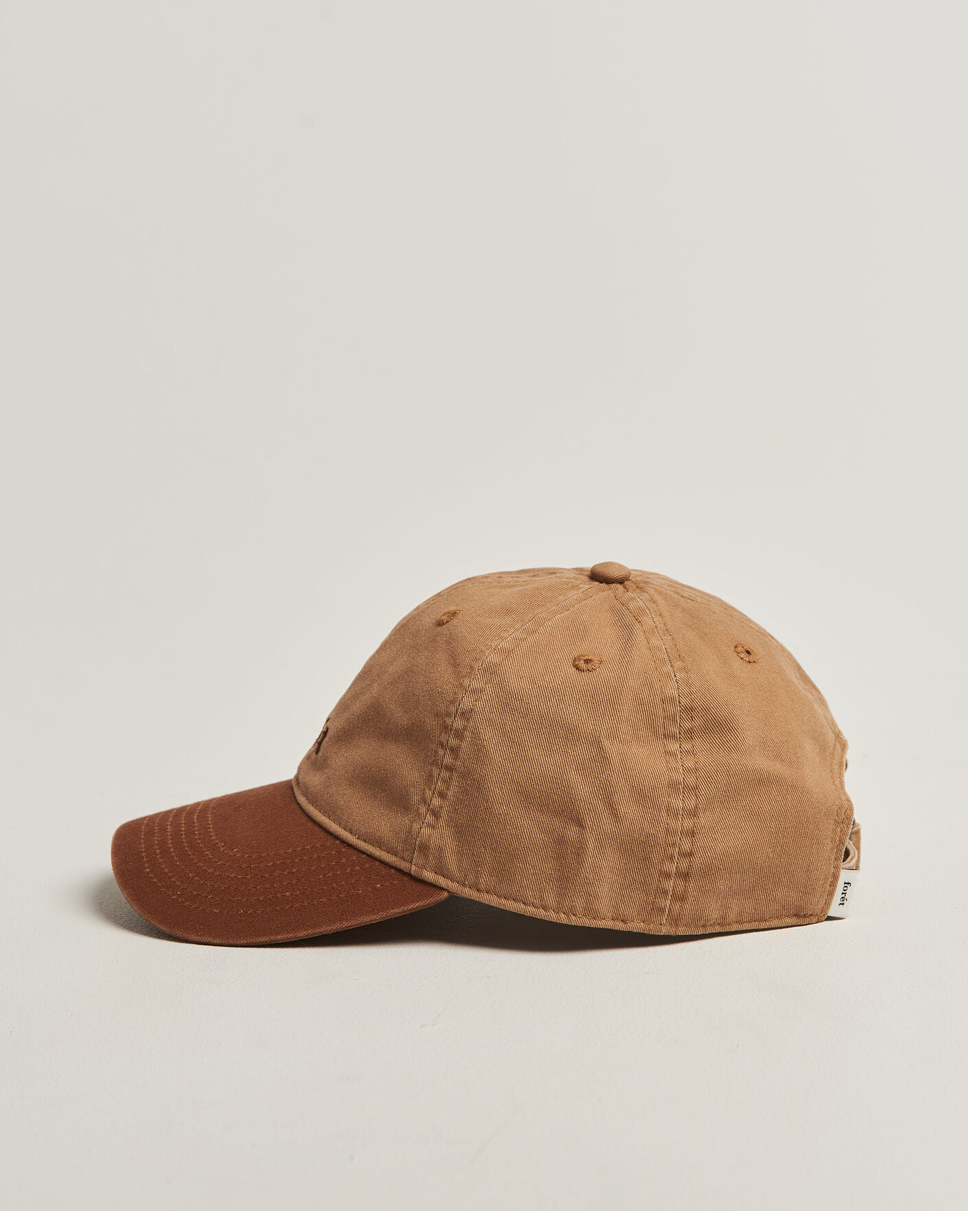 Men | Hats & Caps | Forét | Hawk Washed 2-Tone Cap Khaki/Brown