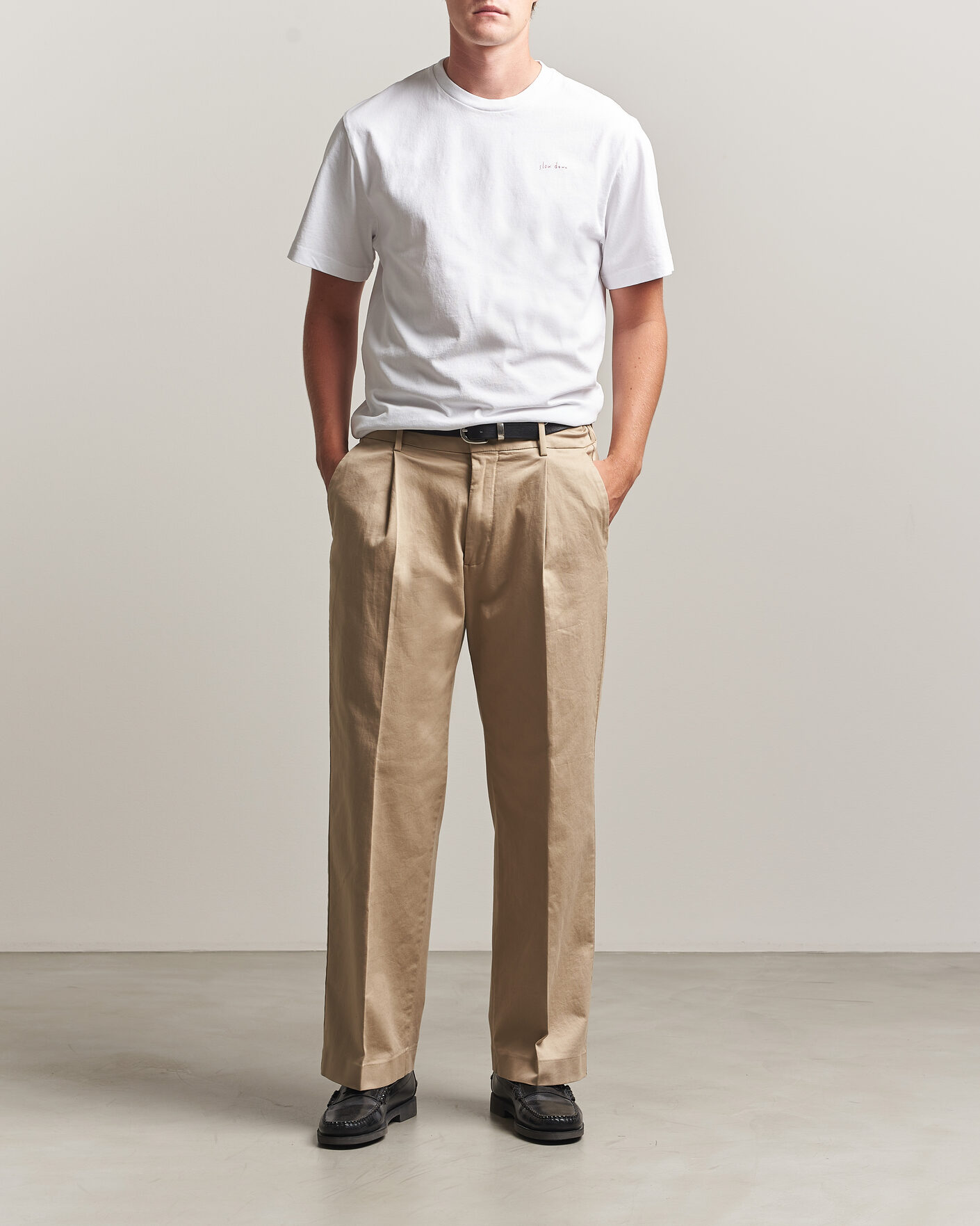 Men | T-Shirts | Forét | Haze T-Shirt White