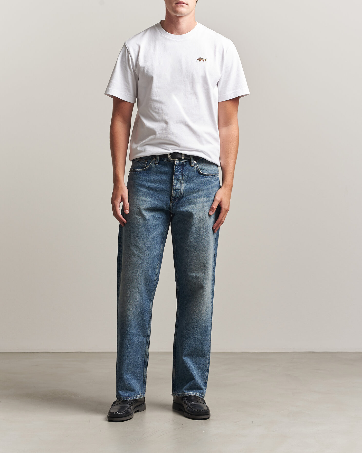 Men | T-Shirts | Forét | Perch T-Shirt White