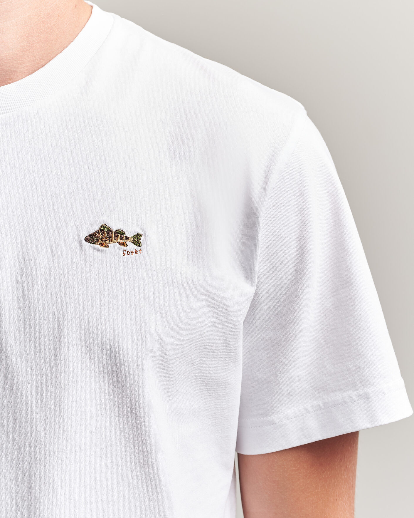 Men | T-Shirts | Forét | Perch T-Shirt White