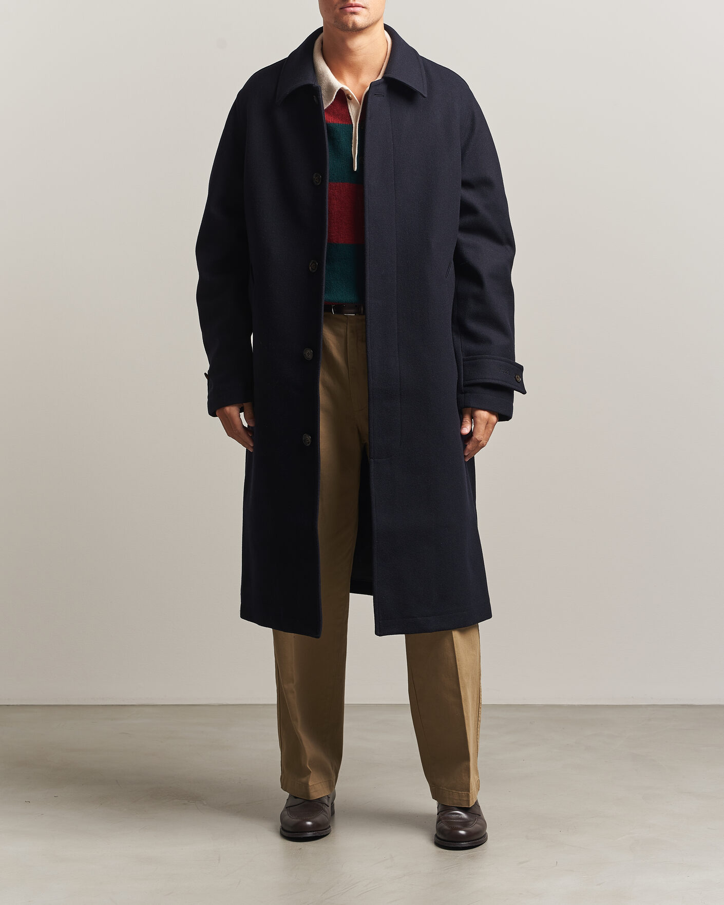 Men | Coats & Jackets | Forét | Pine Wool Coat Navy