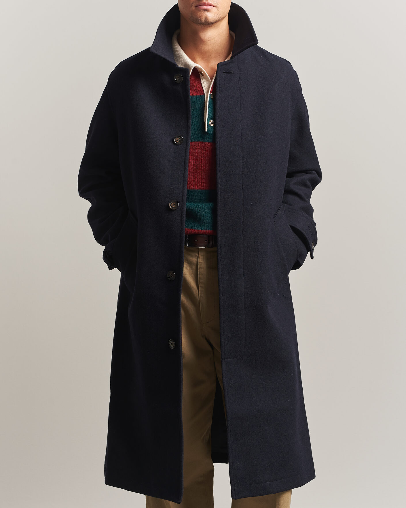 Men | Coats & Jackets | Forét | Pine Wool Coat Navy