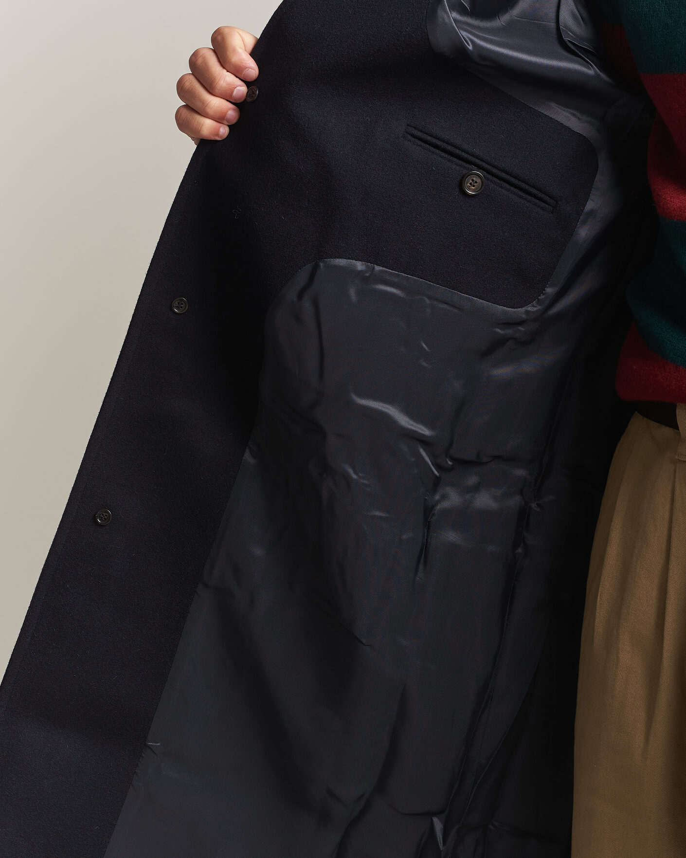 Men | Coats & Jackets | Forét | Pine Wool Coat Navy