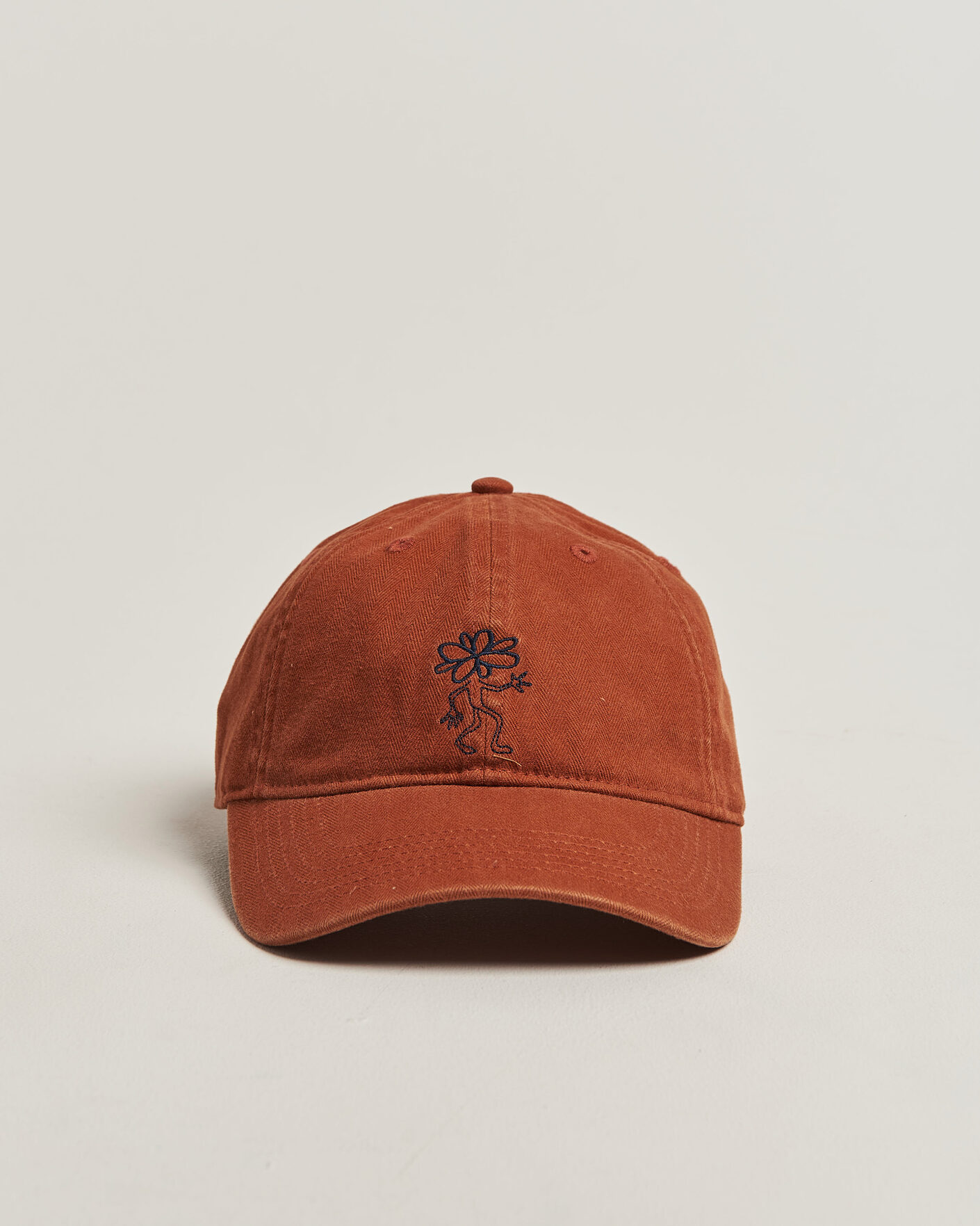 Men | Hats & Caps | Forét | Tree Washed Herringbone Cap Brown