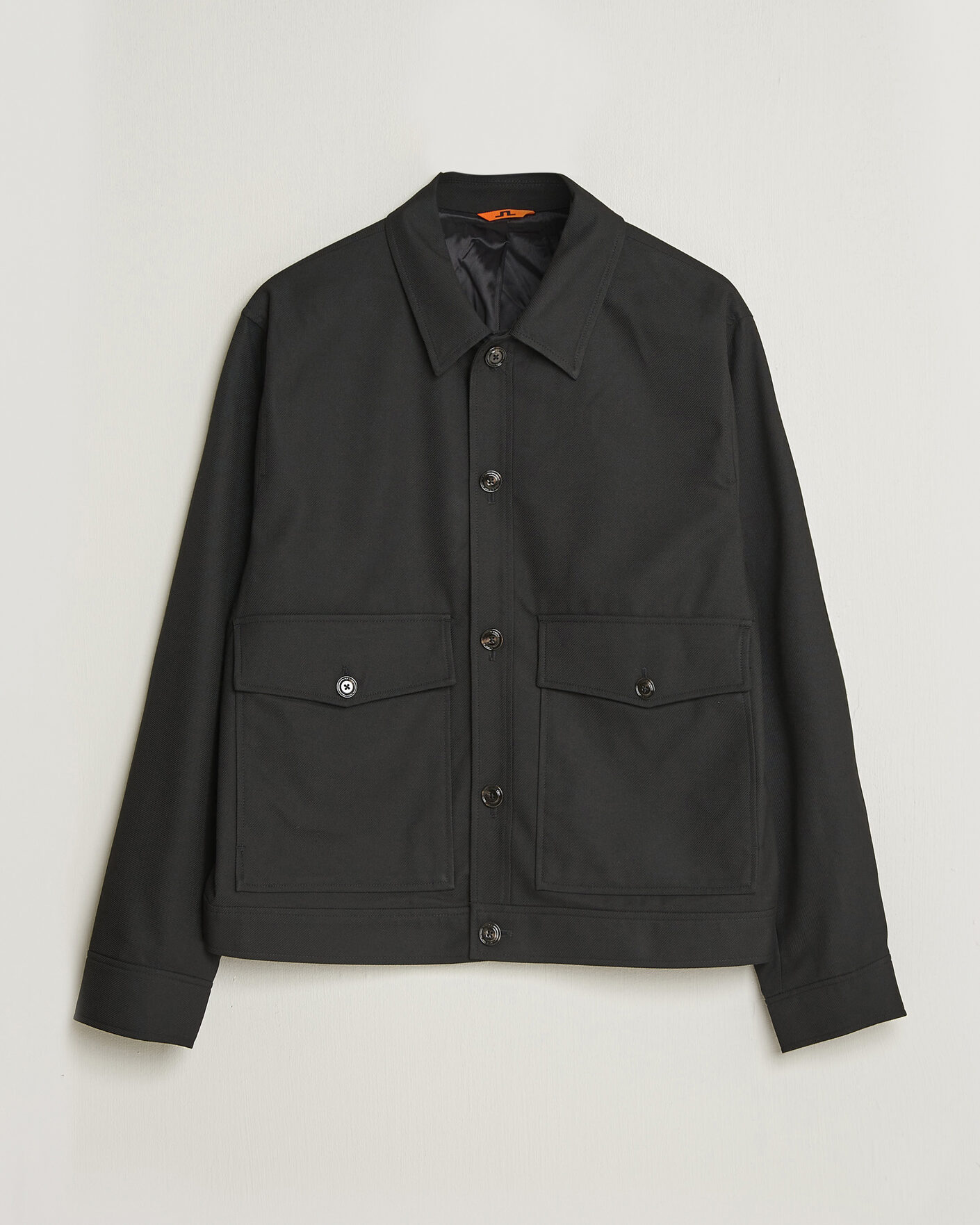 Men | Coats & Jackets | J.Lindeberg | Jevin Brushed Twill Jacket Black