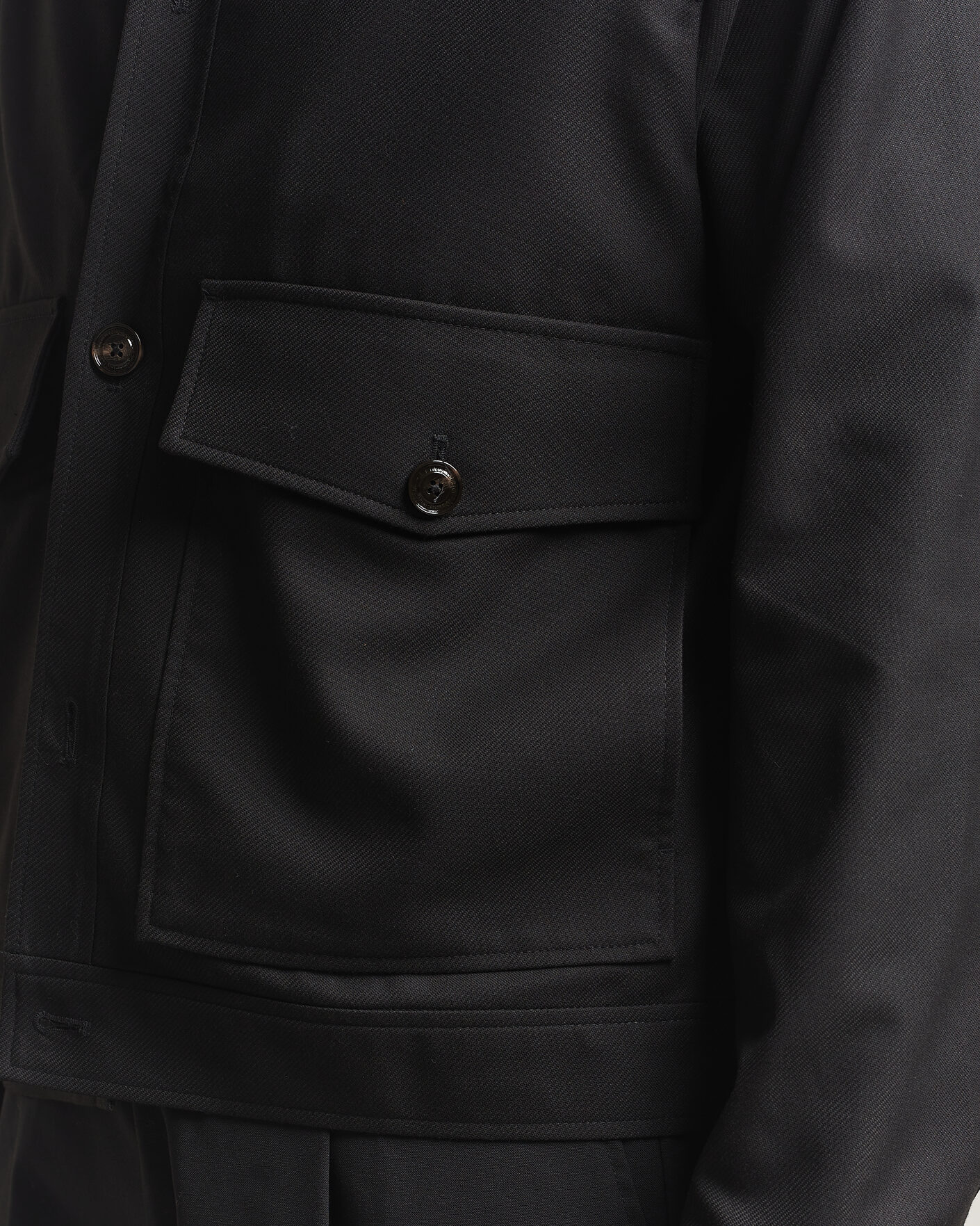 Men | Coats & Jackets | J.Lindeberg | Jevin Brushed Twill Jacket Black