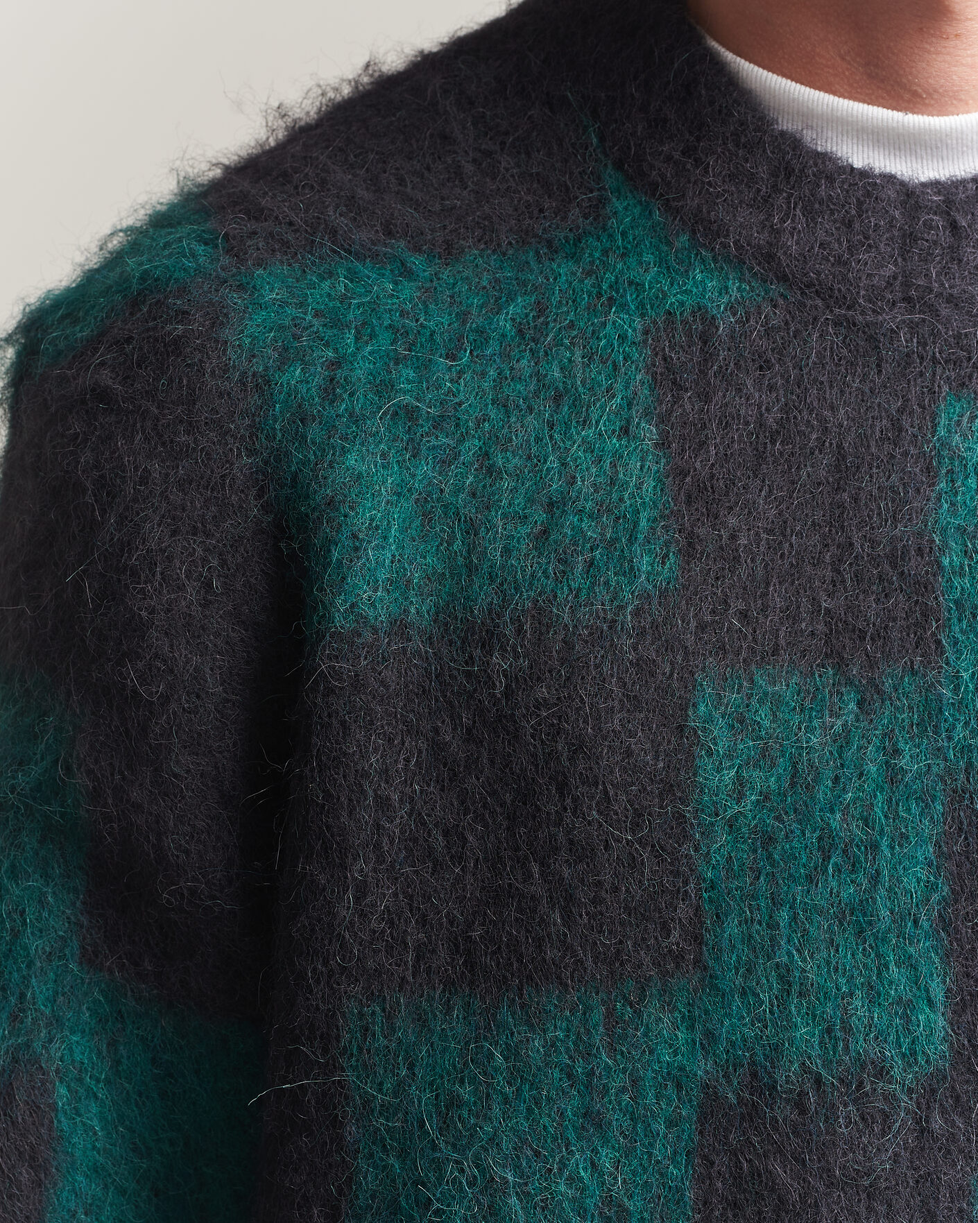 Men | Sweaters & Knitwear | J.Lindeberg | Hank Graphic Knitted Sweater Forest Biome