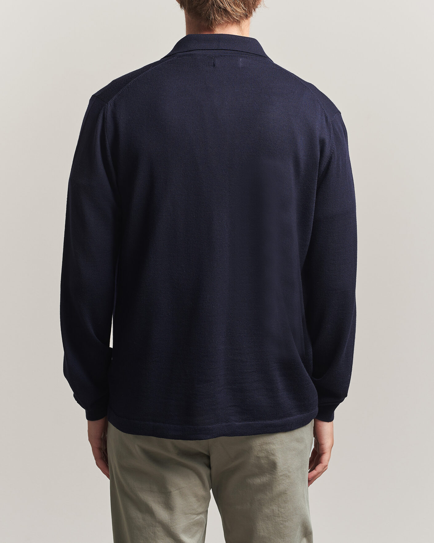 Men | Sweaters & Knitwear | J.Lindeberg | Kaleb Merino Full Zip JL Navy