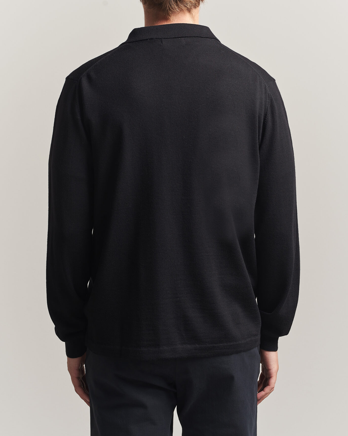 Men | Sweaters & Knitwear | J.Lindeberg | Kaleb Merino Full Zip Black