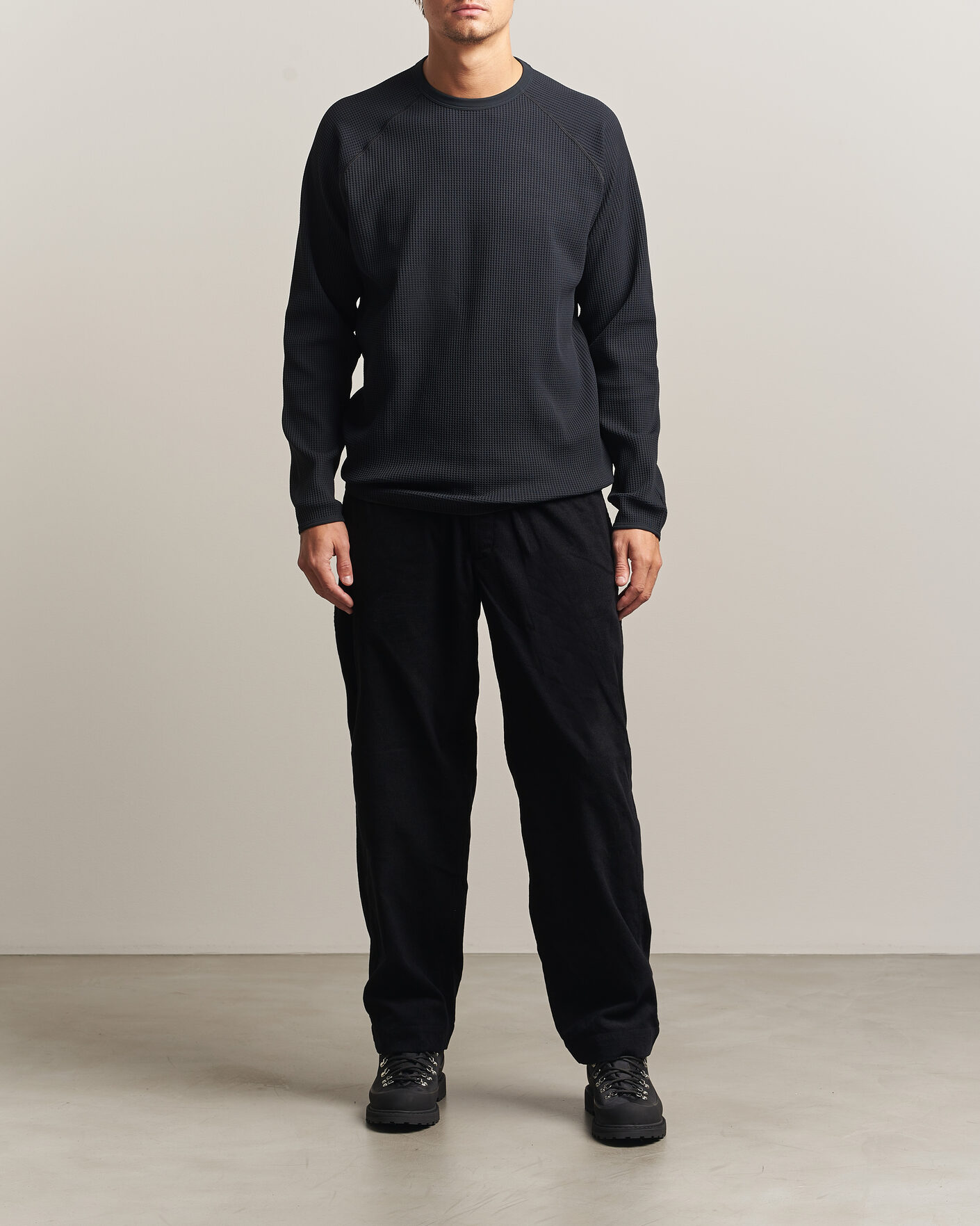 Men | T-Shirts | Goldwin | WF Light Long Sleeve T-Shirt Black