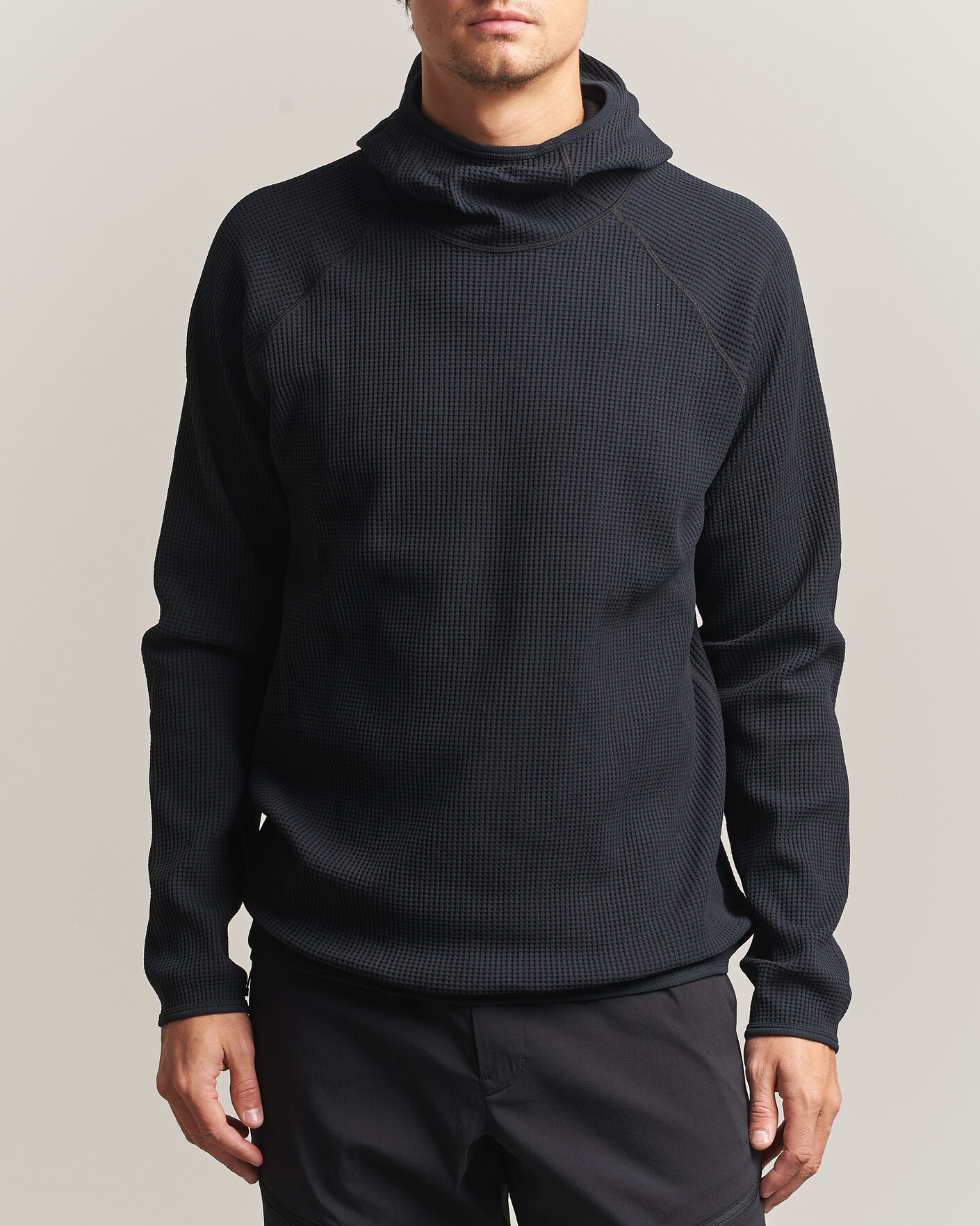 Men | Sweaters & Knitwear | Goldwin | WF Light Long Sleeve Hoodie Black