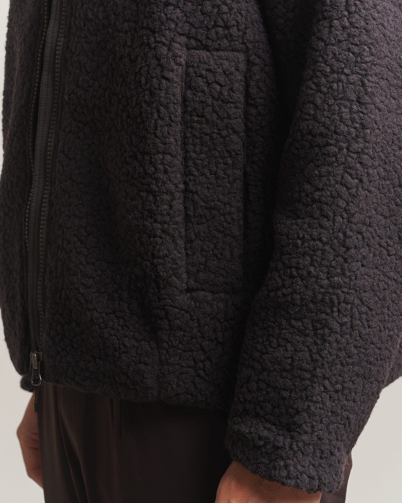 Men | Sweaters & Knitwear | Goldwin | Deep Pile Fleece Jacket Espresso