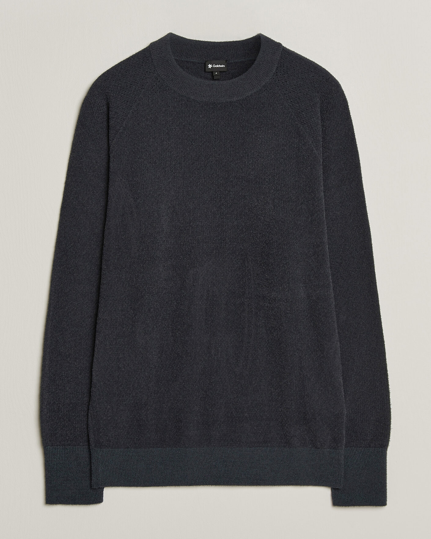 Men | Sweaters & Knitwear | Goldwin | Mesh Pile Crew Neck Wolf Gray