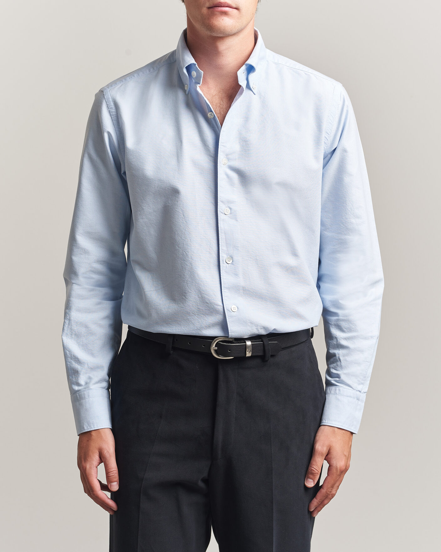 Men | Shirts | Grigio | Oxford Button Down Shirt Light Blue
