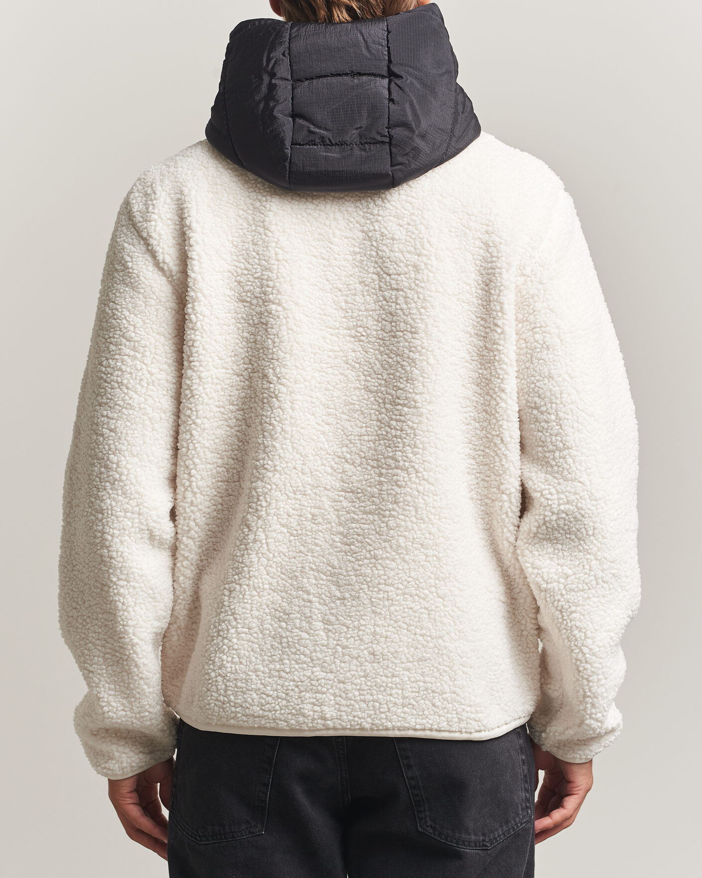 Men | Sweaters & Knitwear | J.Lindeberg | Varek Hybrid Hooded Full Zip Tofu