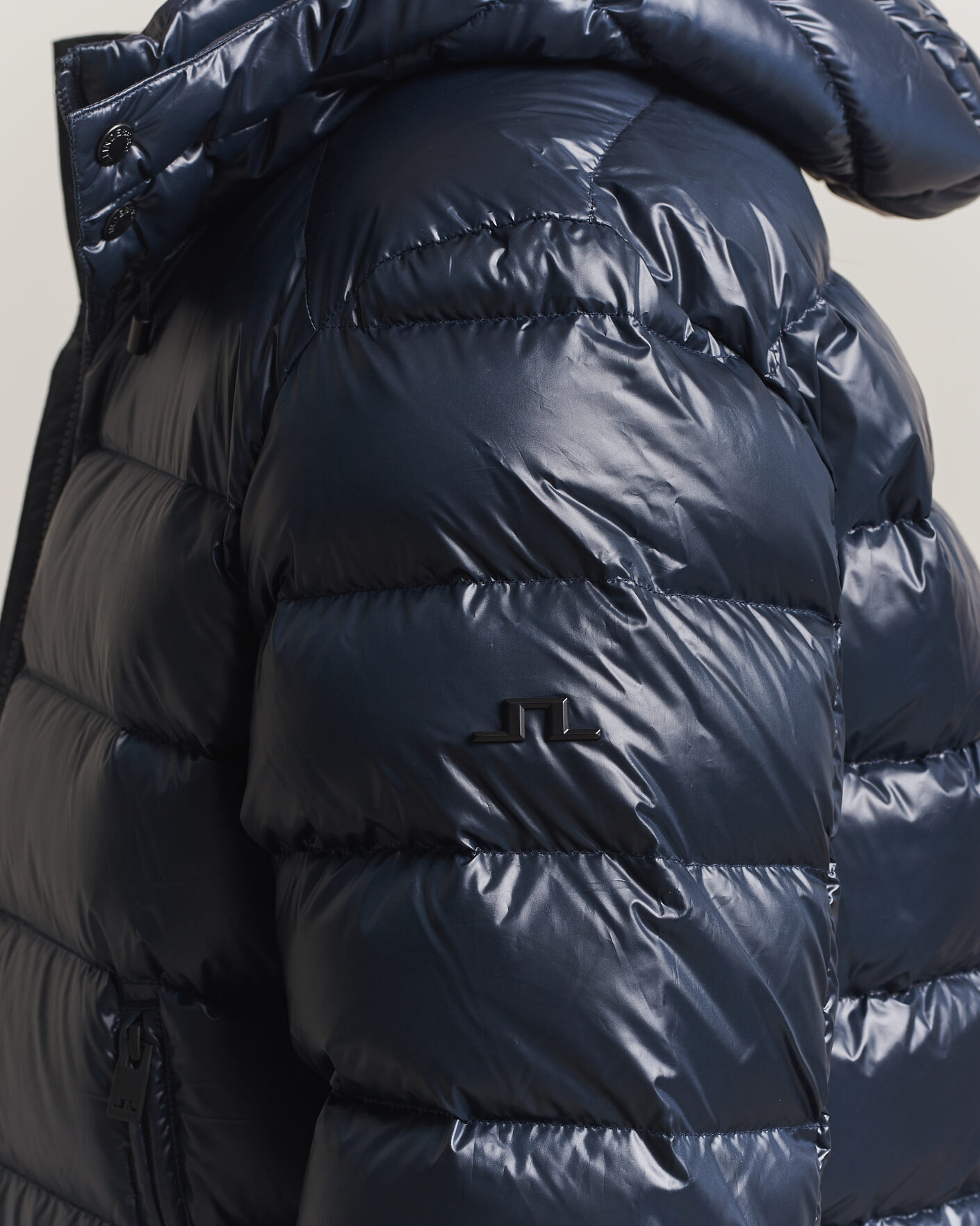 Men | Coats & Jackets | J.Lindeberg | Creek Light Hooded Down Jacket JL Navy