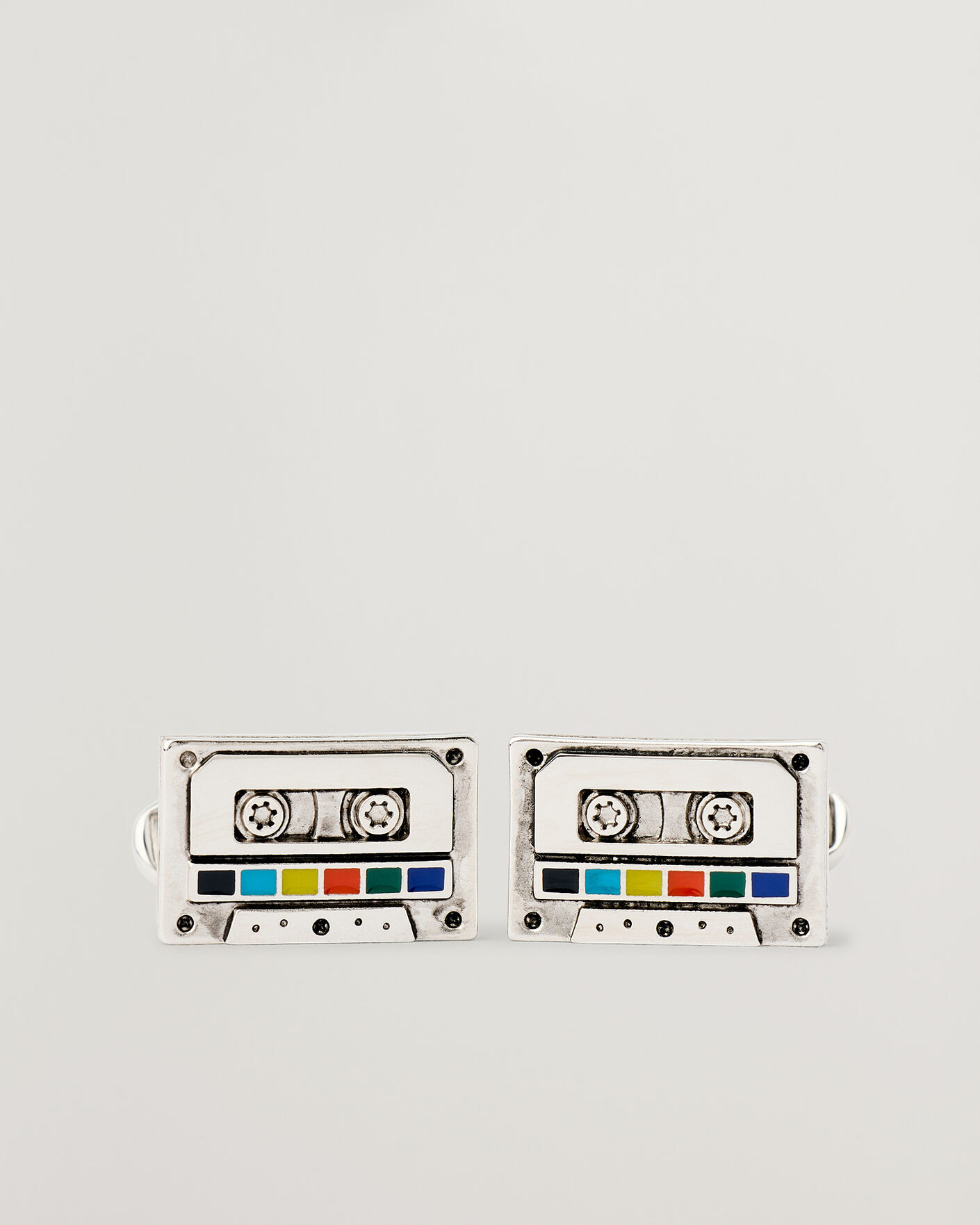 Men | Cufflinks | Paul Smith | Tape Cufflink Silver