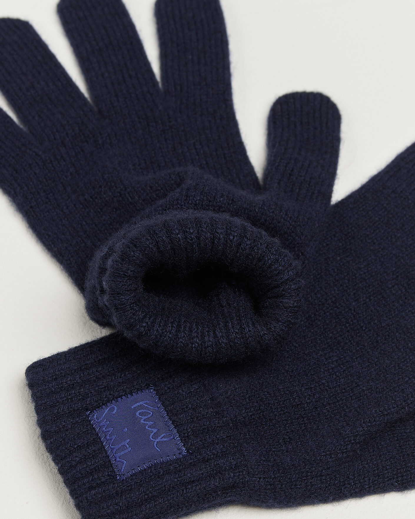 Men | Gloves | Paul Smith | Cashmere Glove Navy