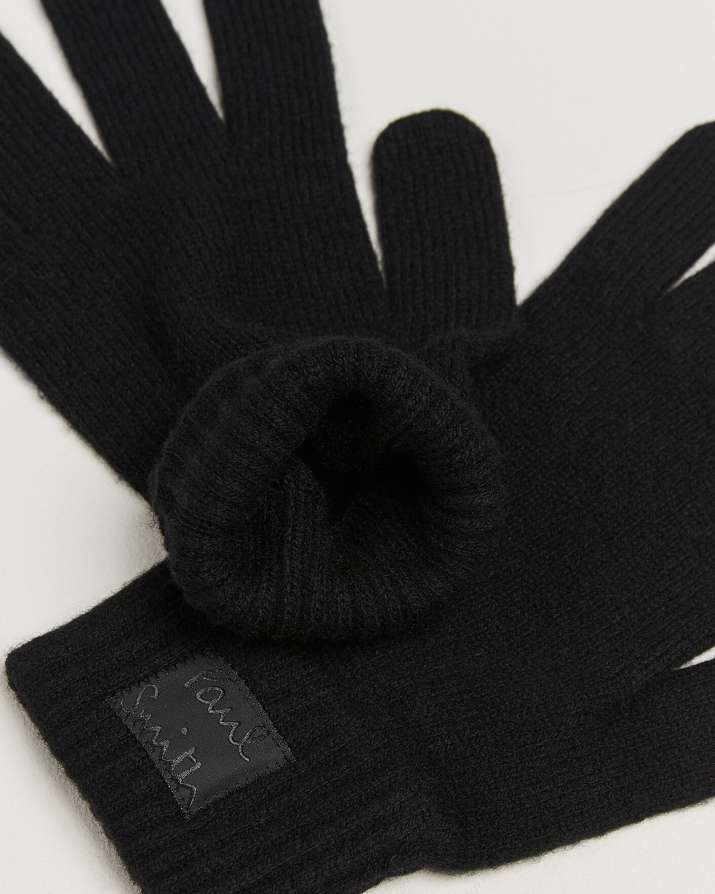 Men | Gloves | Paul Smith | Cashmere Glove Black