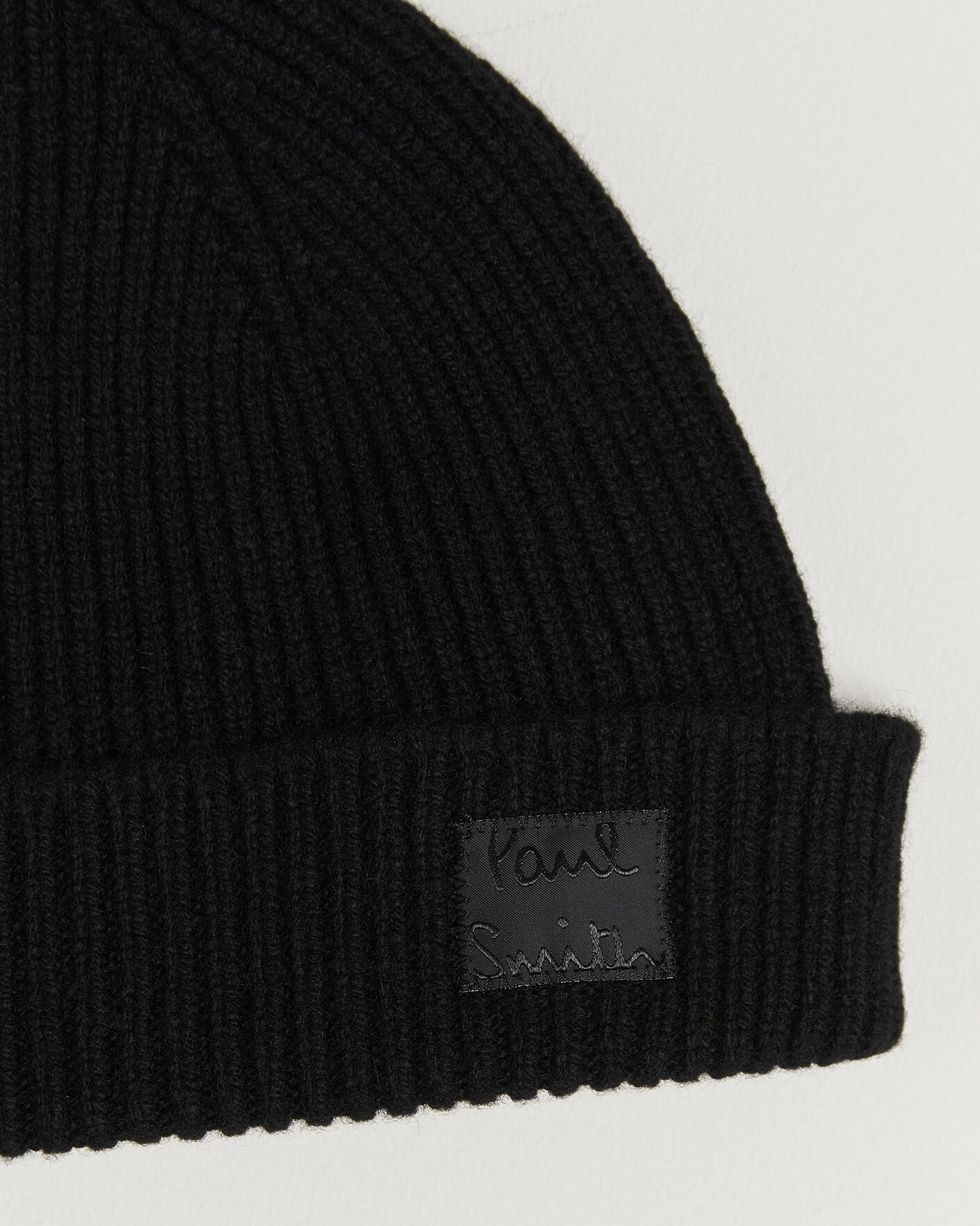 Men | Beanies | Paul Smith | Cashmere Beanie Black