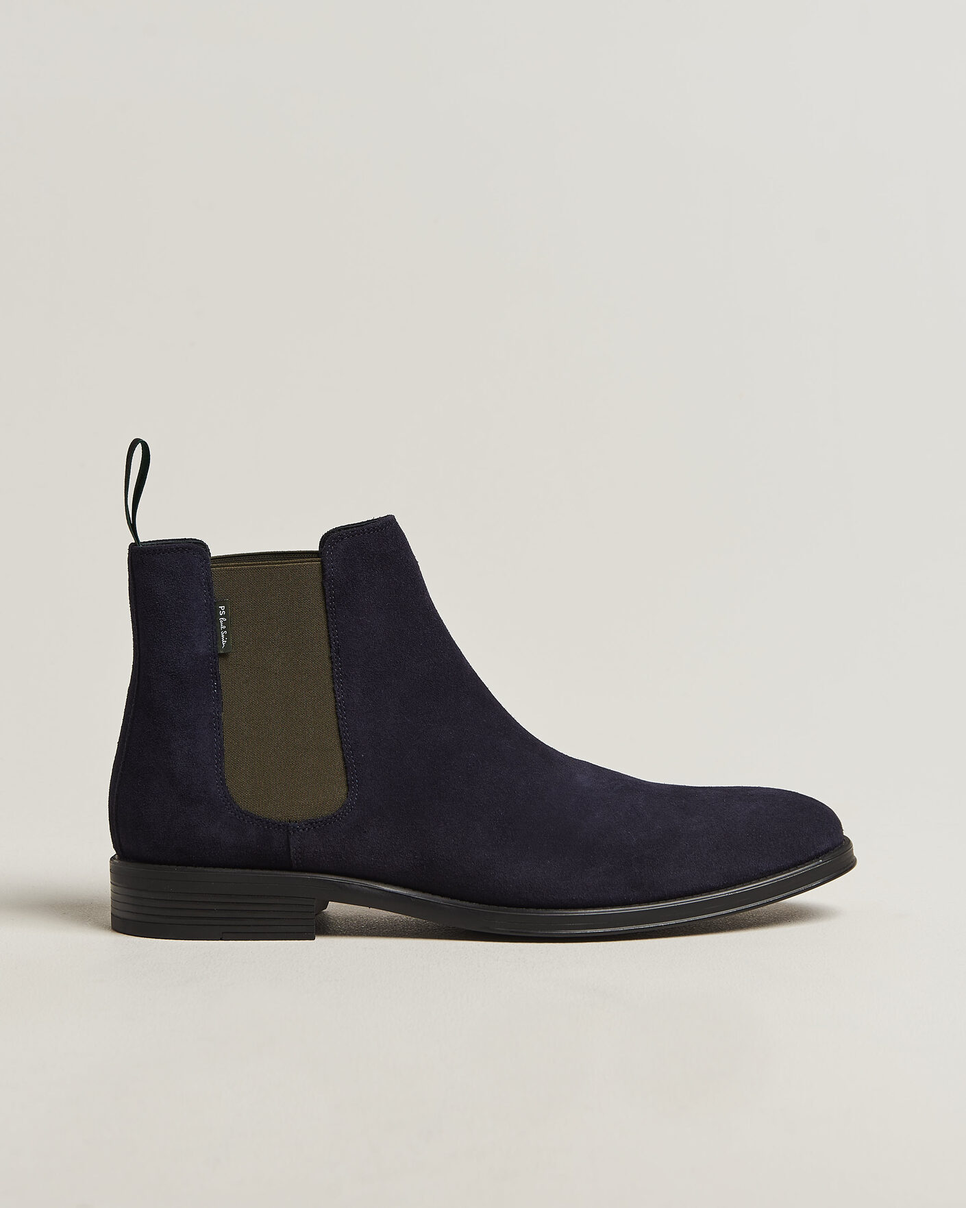 Men | Boots | PS Paul Smith | Augustus Suede Chelsea Boot Dark Navy