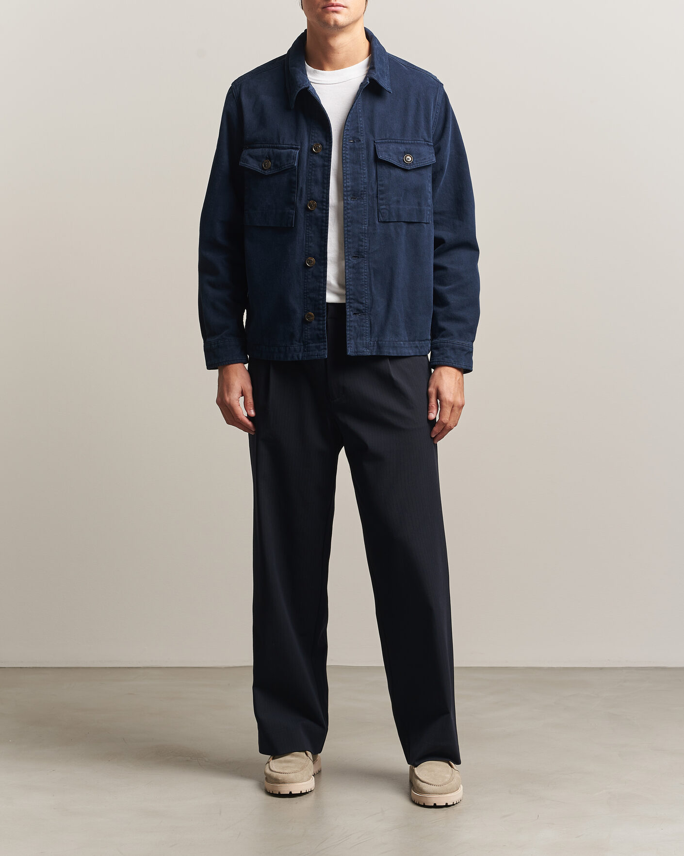 Men | Shirts | PS Paul Smith | Pocket Overshirt Navy