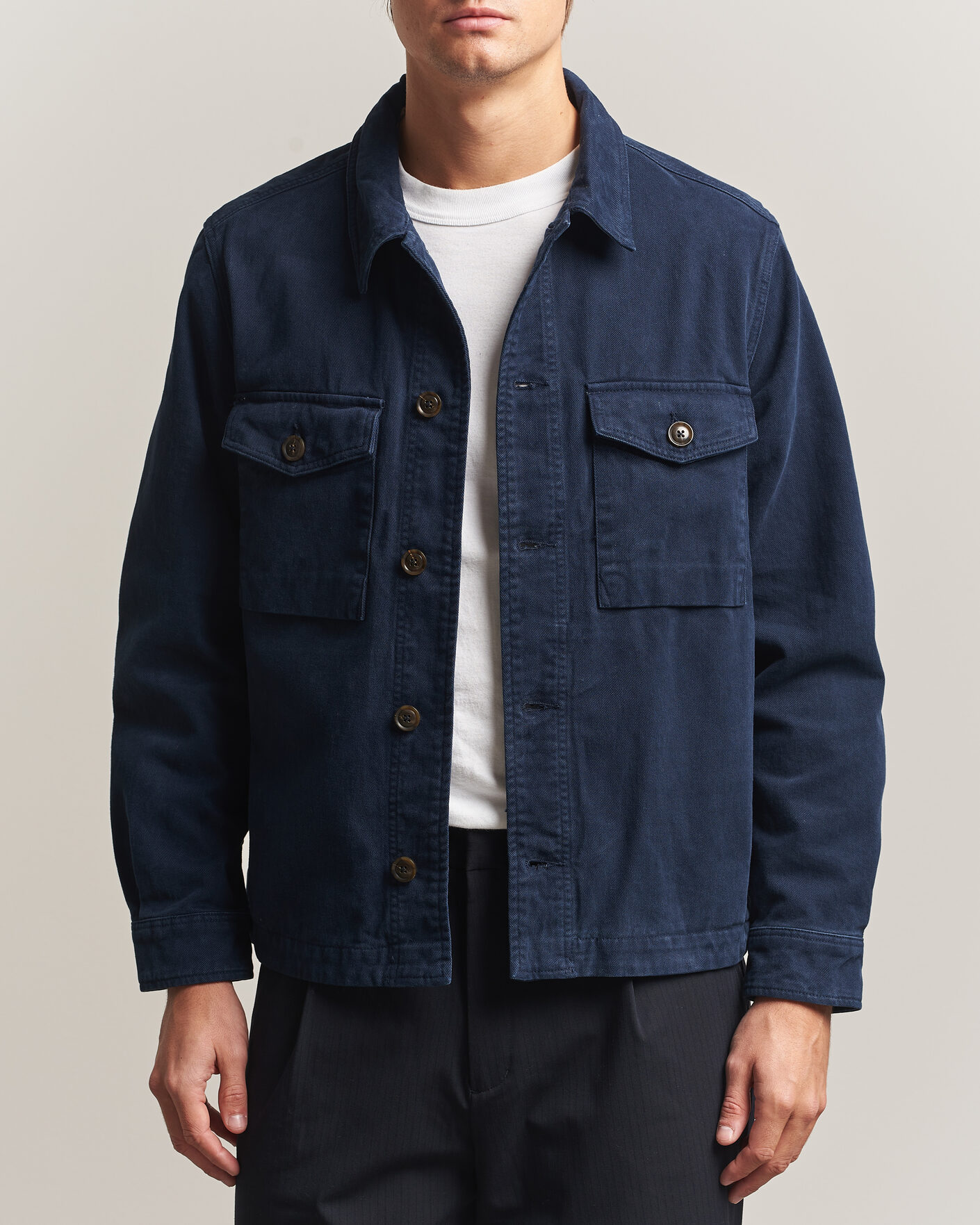Men | Shirts | PS Paul Smith | Pocket Overshirt Navy