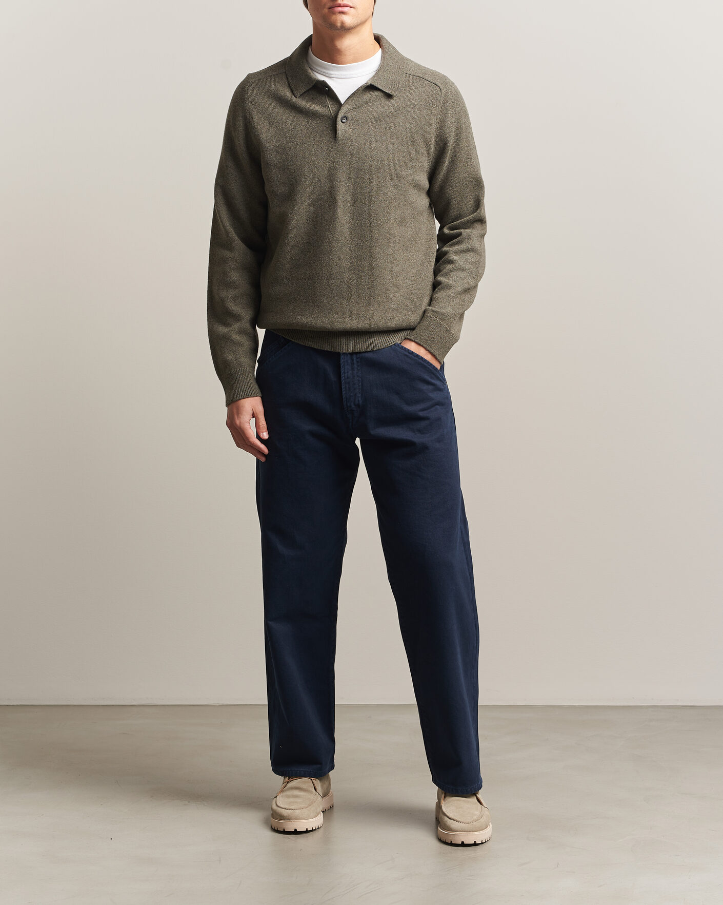 Men | Trousers | PS Paul Smith | Relaxed Fit 5-Pocket Pants Navy