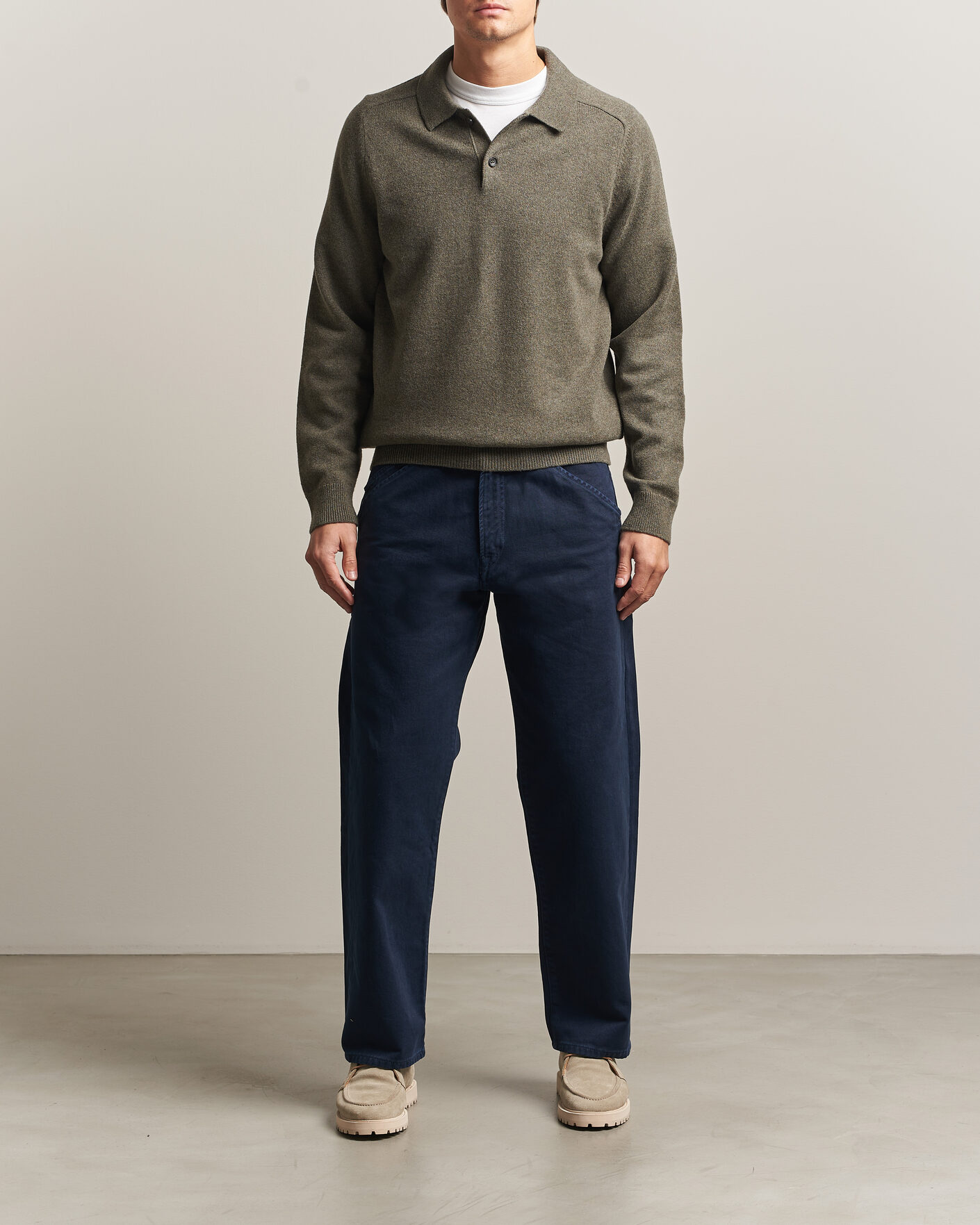 Men | Sweaters & Knitwear | PS Paul Smith | Wool Knitted Polo Green