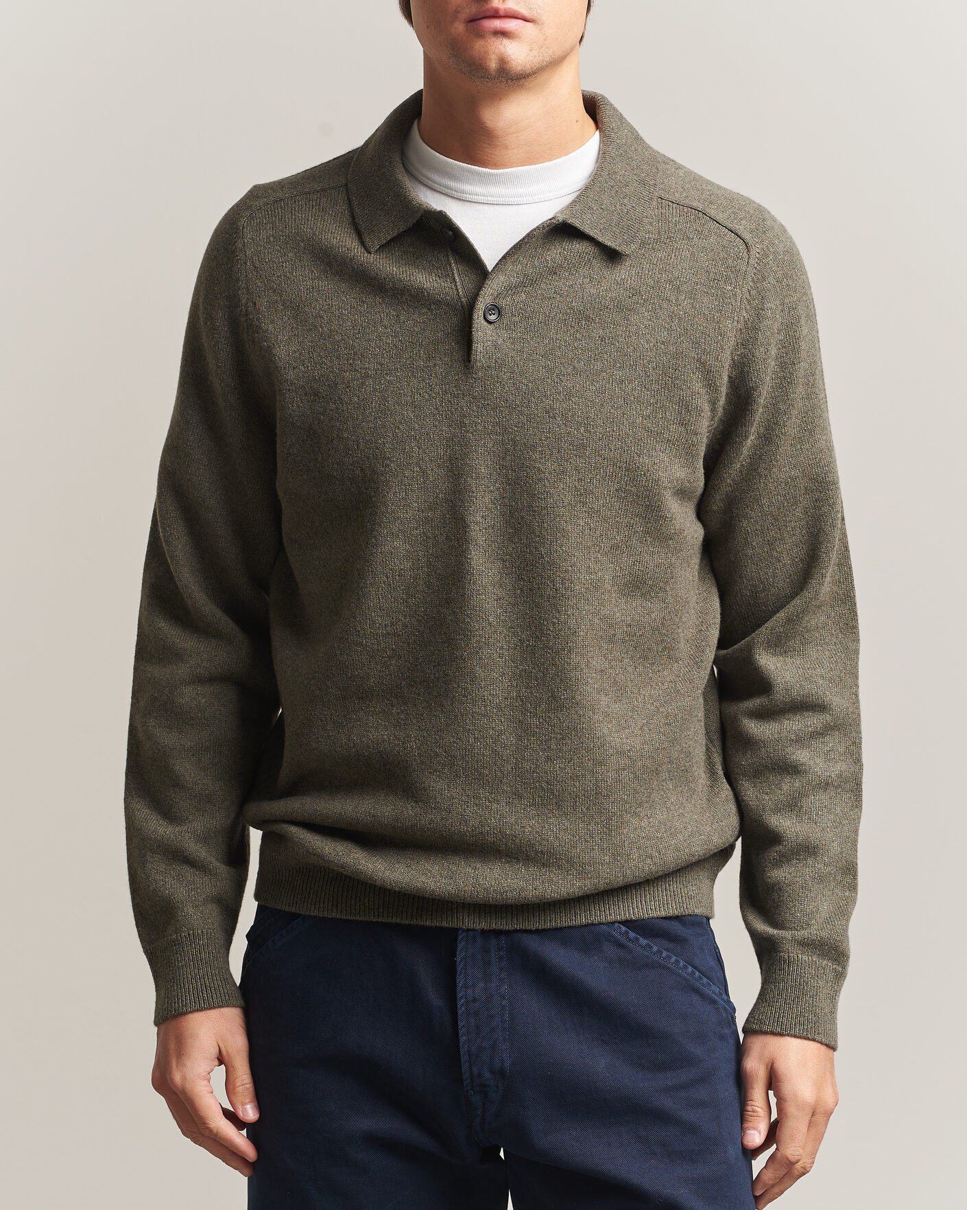 Men | Sweaters & Knitwear | PS Paul Smith | Wool Knitted Polo Green