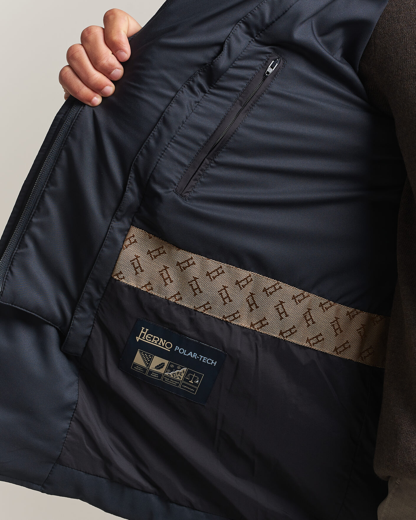 Men | Coats & Jackets | Herno | Nylon Down Blazer Navy