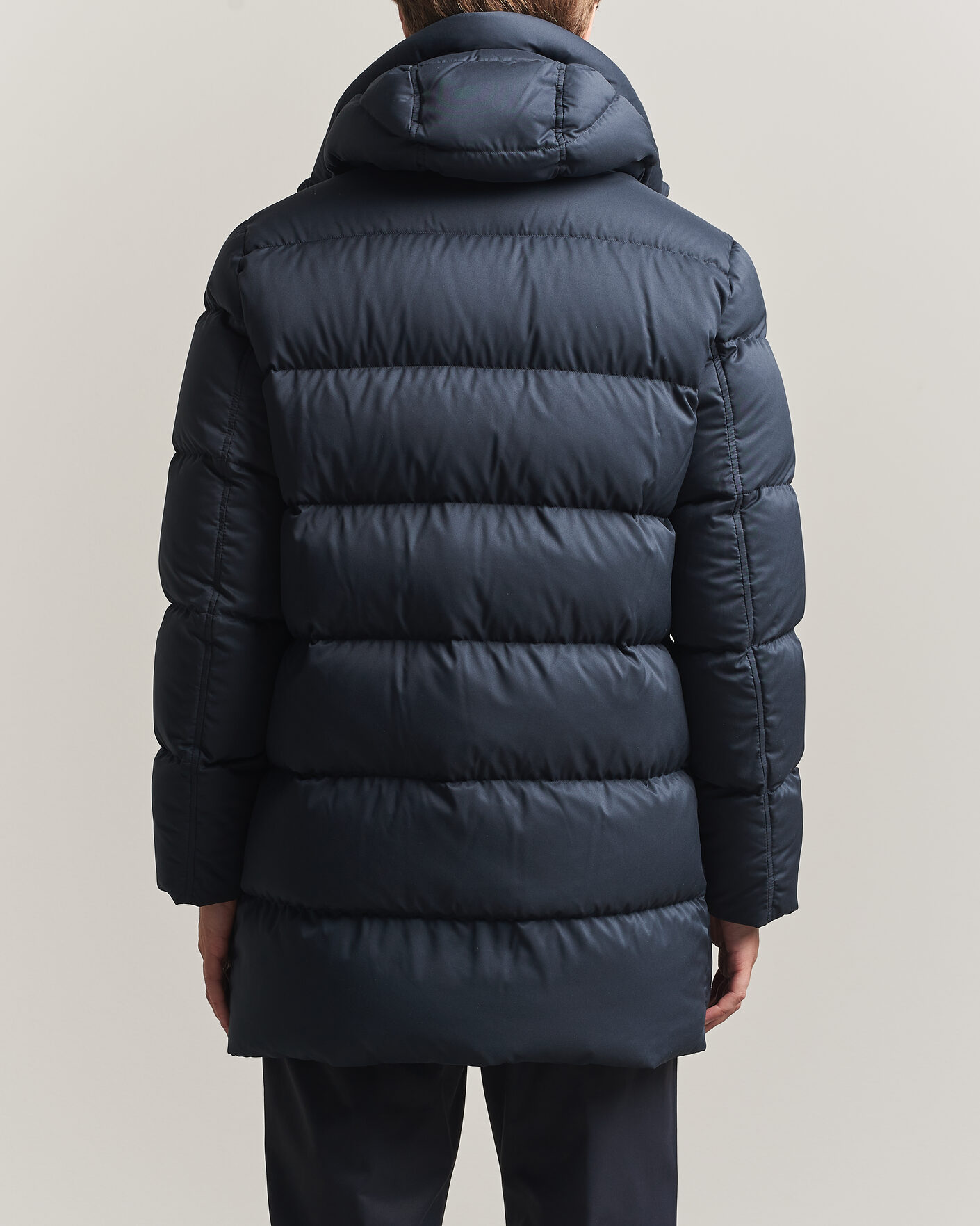 Men | Coats & Jackets | Herno | Faux Fur Down Parka Navy