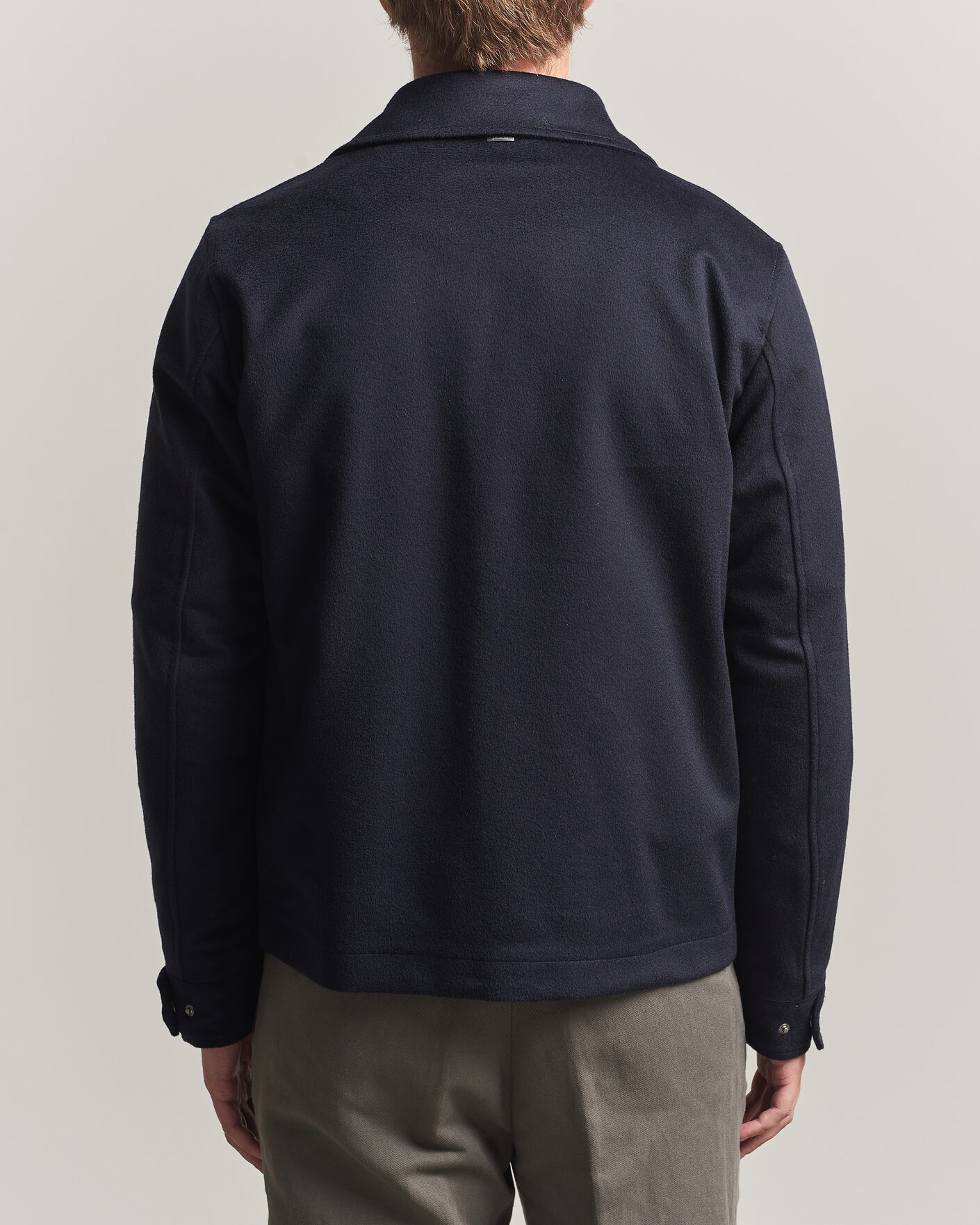 Men | Coats & Jackets | Herno | Cashmere Overshirt Navy