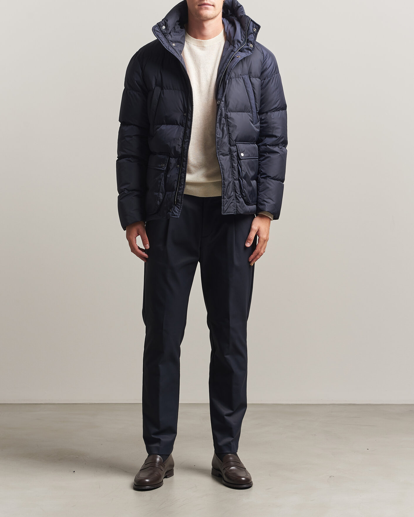 Men | Coats & Jackets | Herno | Chamonix Down Parka Navy