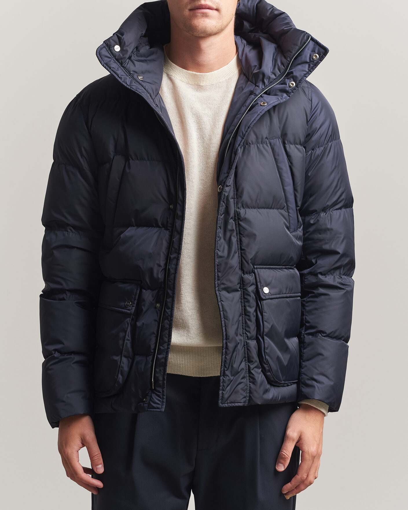 Men | Coats & Jackets | Herno | Chamonix Down Parka Navy