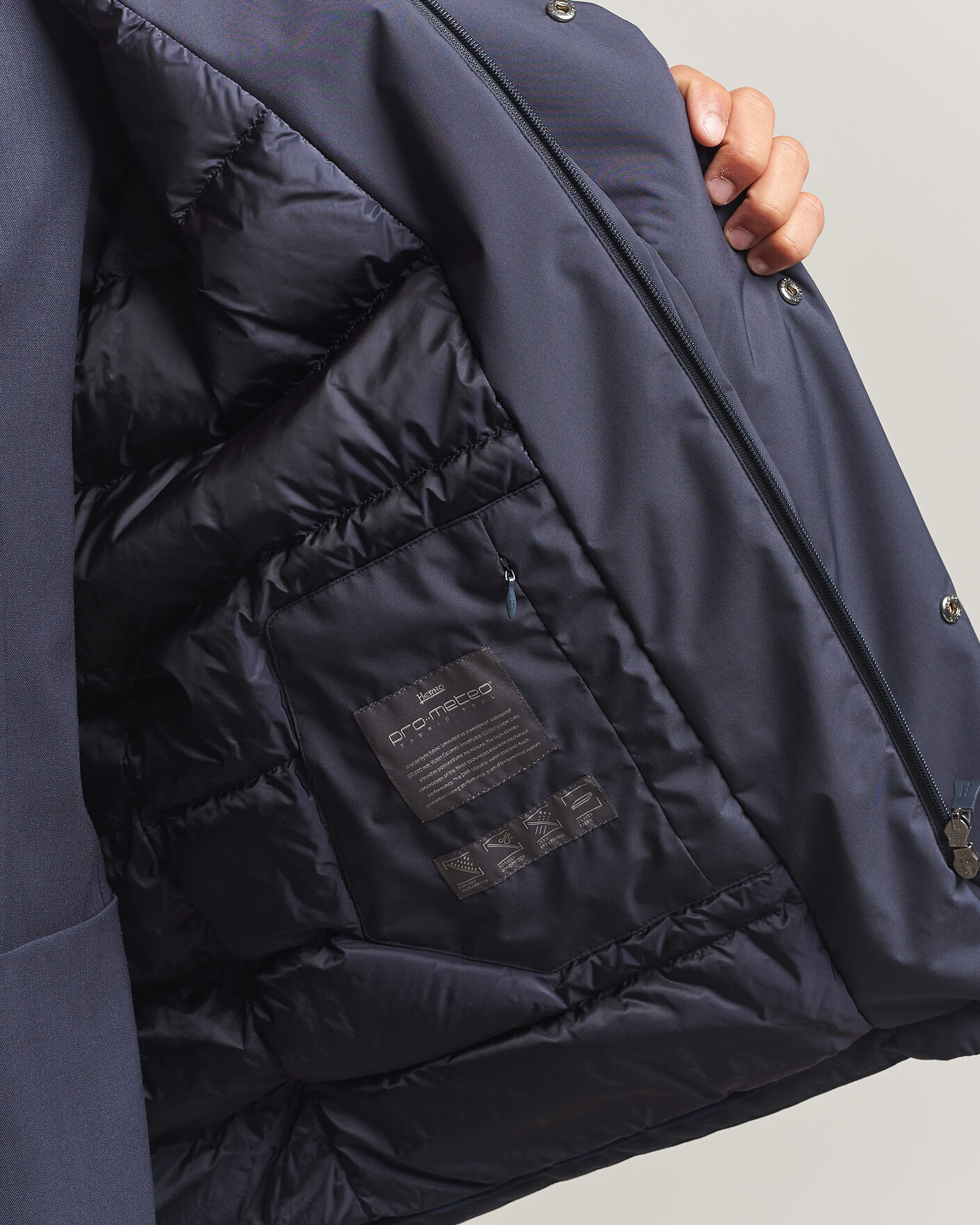 Men | Coats & Jackets | Herno | Waterproof Down Coat Navy