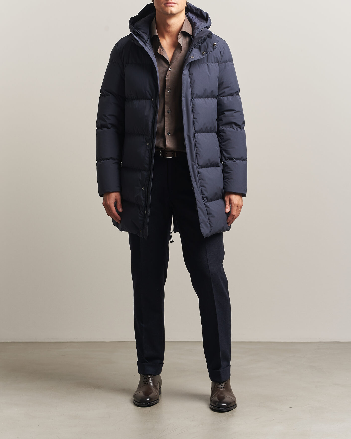 Men | Coats & Jackets | Herno | Waterproof Down Parka Navy