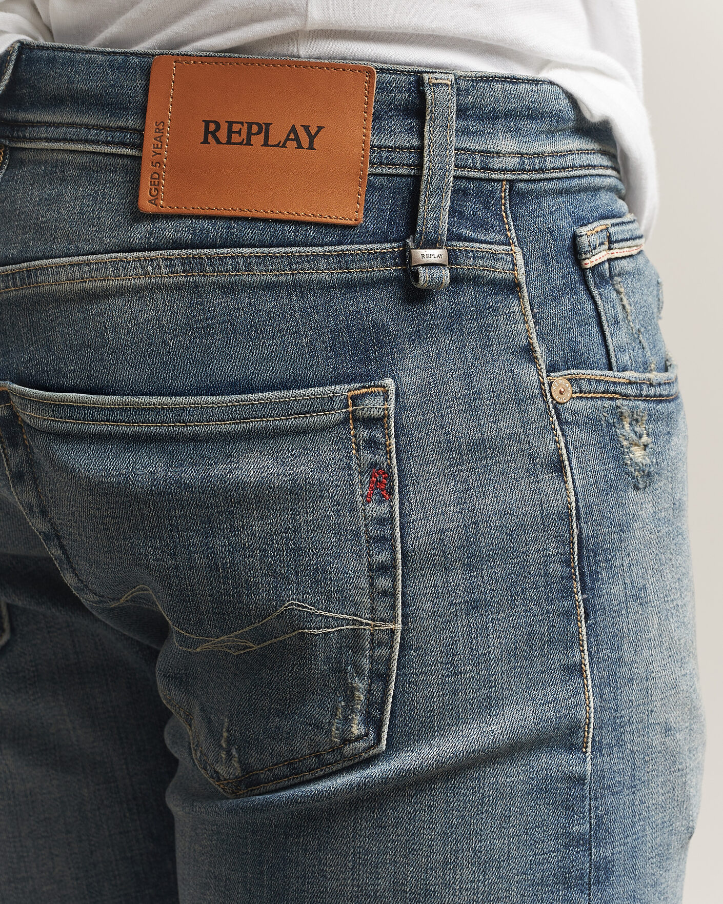 Men | Jeans | Replay | Grover 5 Years Wash Jeans Medium Blue