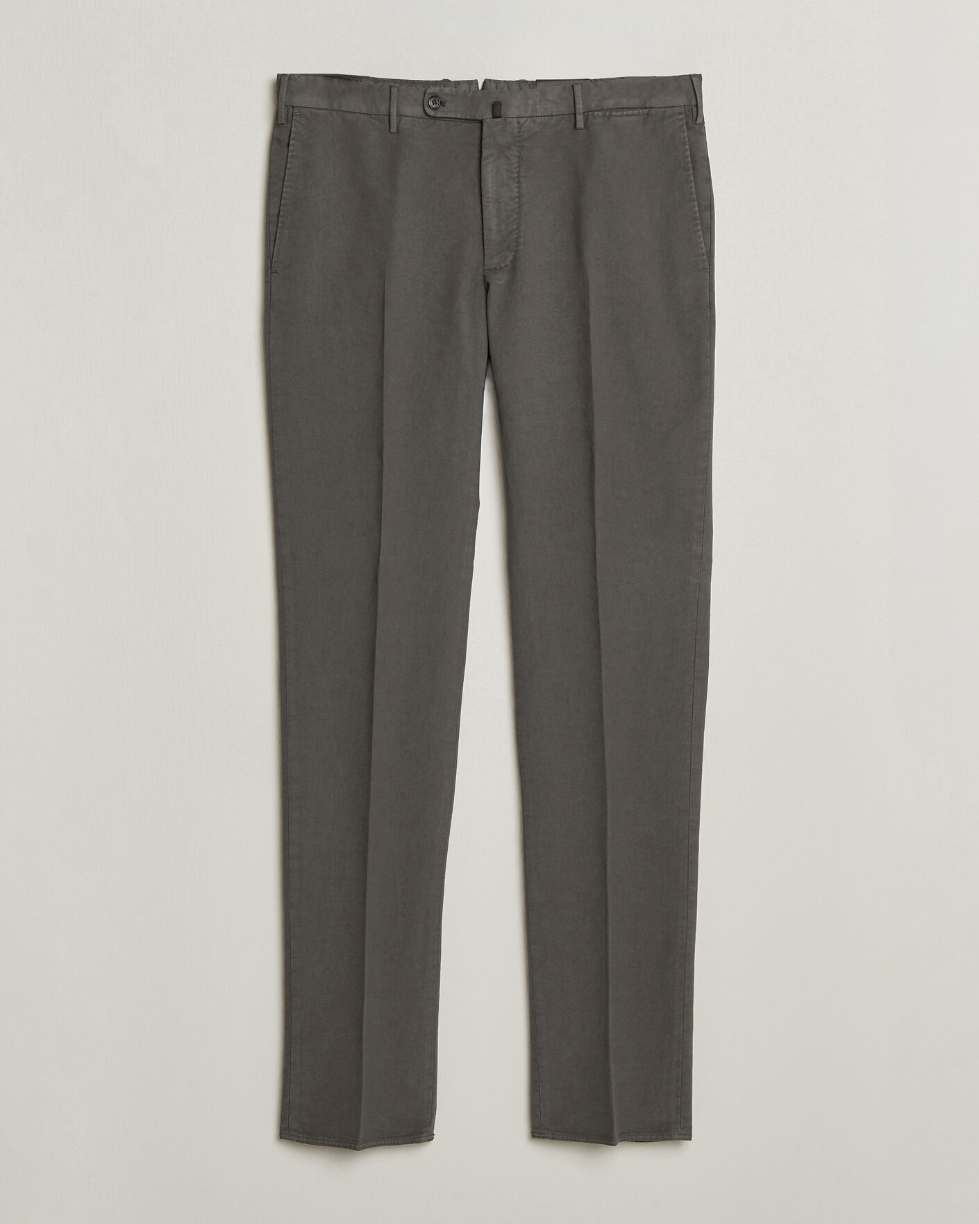 Men | Trousers | Incotex | Regular Fit Soft Cotton Stretch Chinos Dark Grey