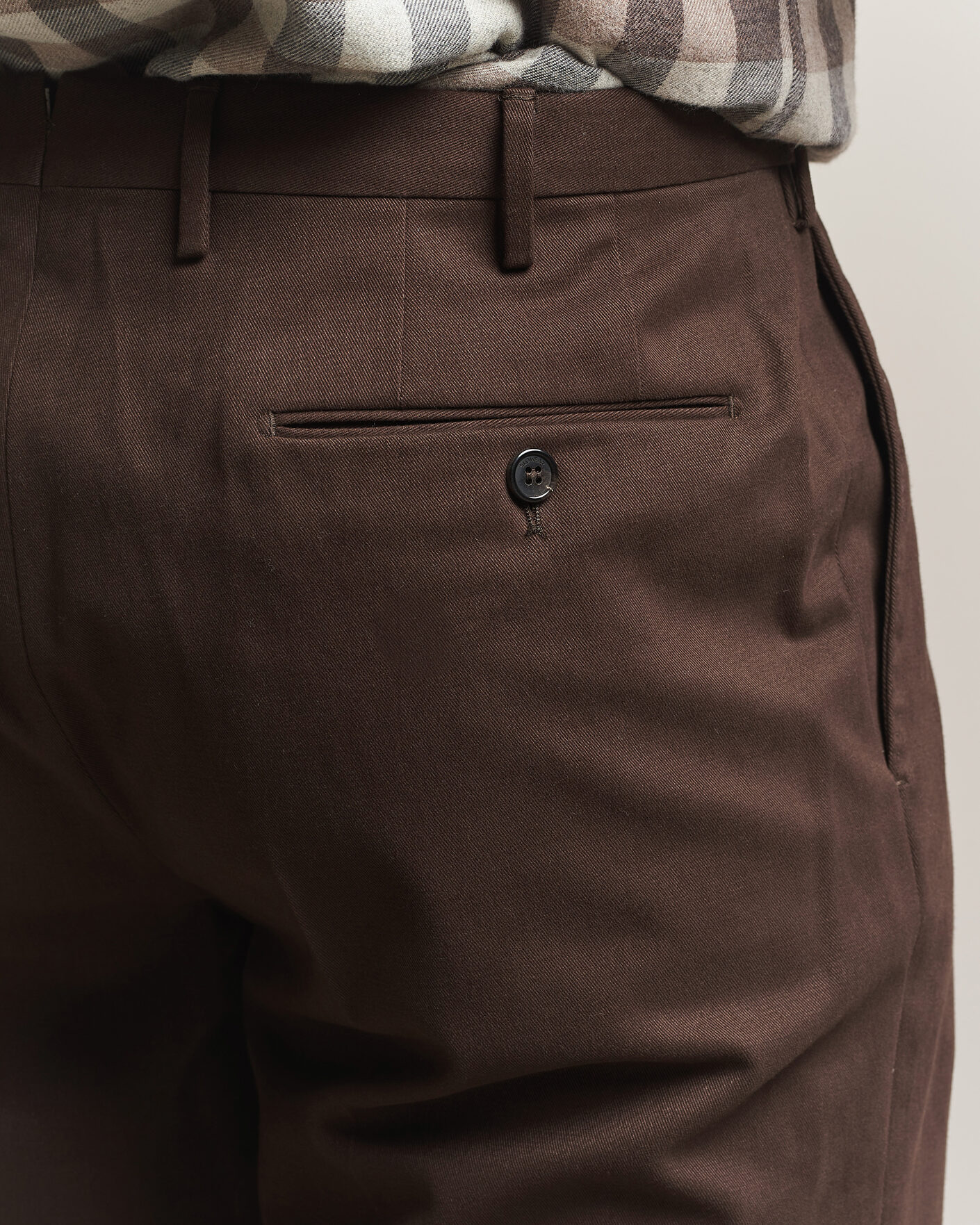 Men | Trousers | Incotex | Regular Fit Cotton/Cashmere Trousers Military