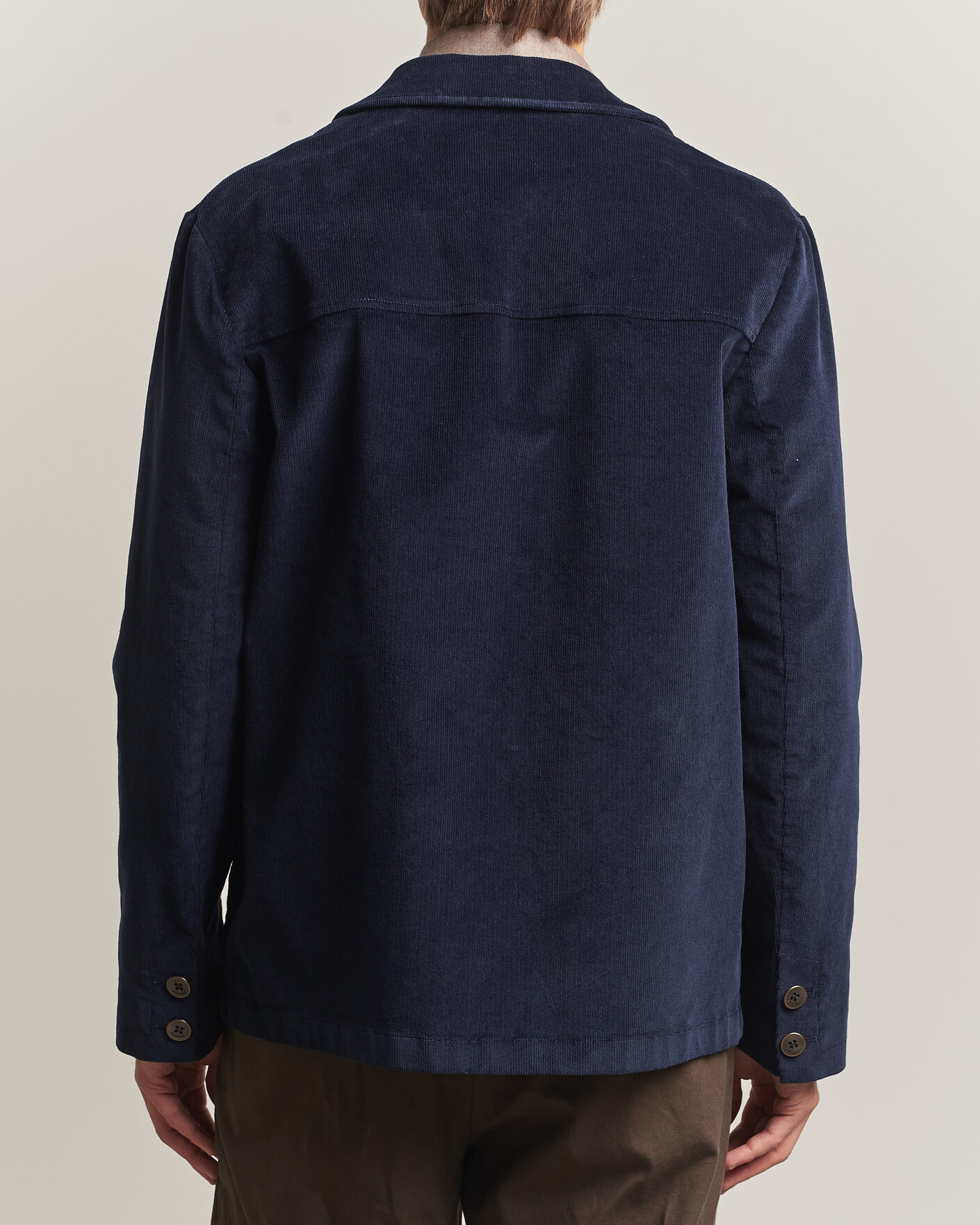 Men | Blazers | Incotex | Corduroy Sports Jacket Navy