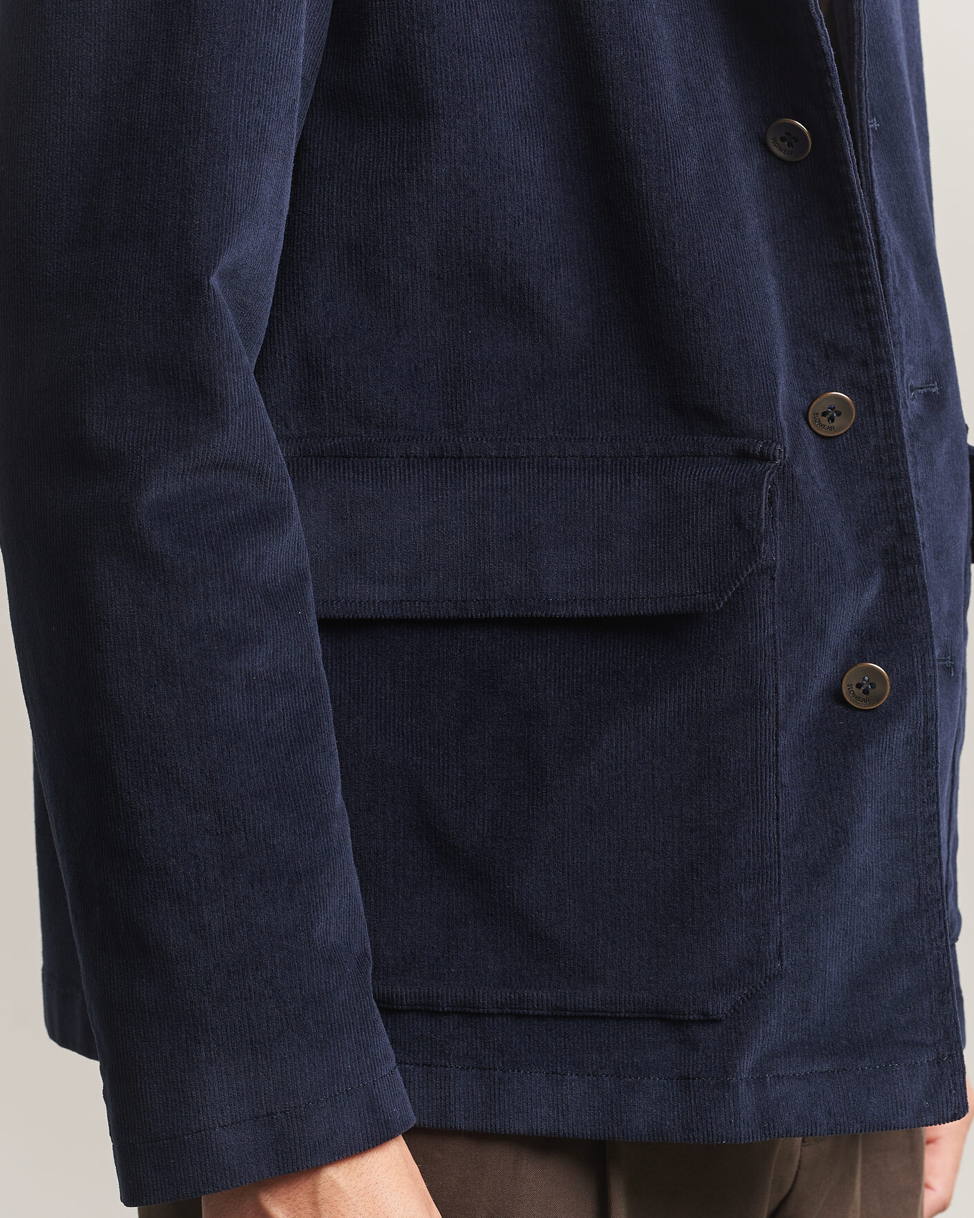 Men | Blazers | Incotex | Corduroy Sports Jacket Navy